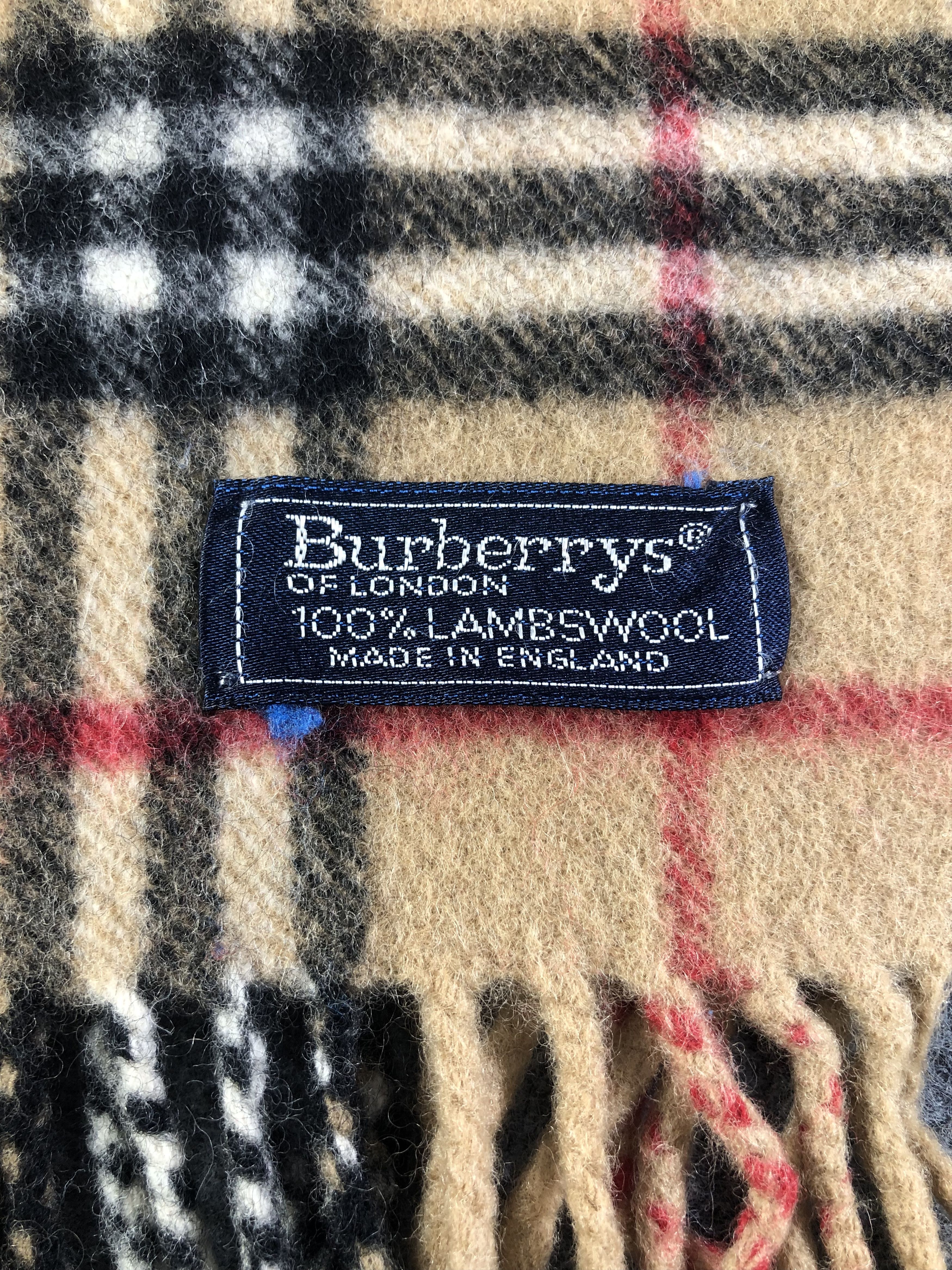 Burberry Burberry Nova Check Lambswool Scarf / Muffler / Neckwear Size ONE SIZE - 4 Thumbnail