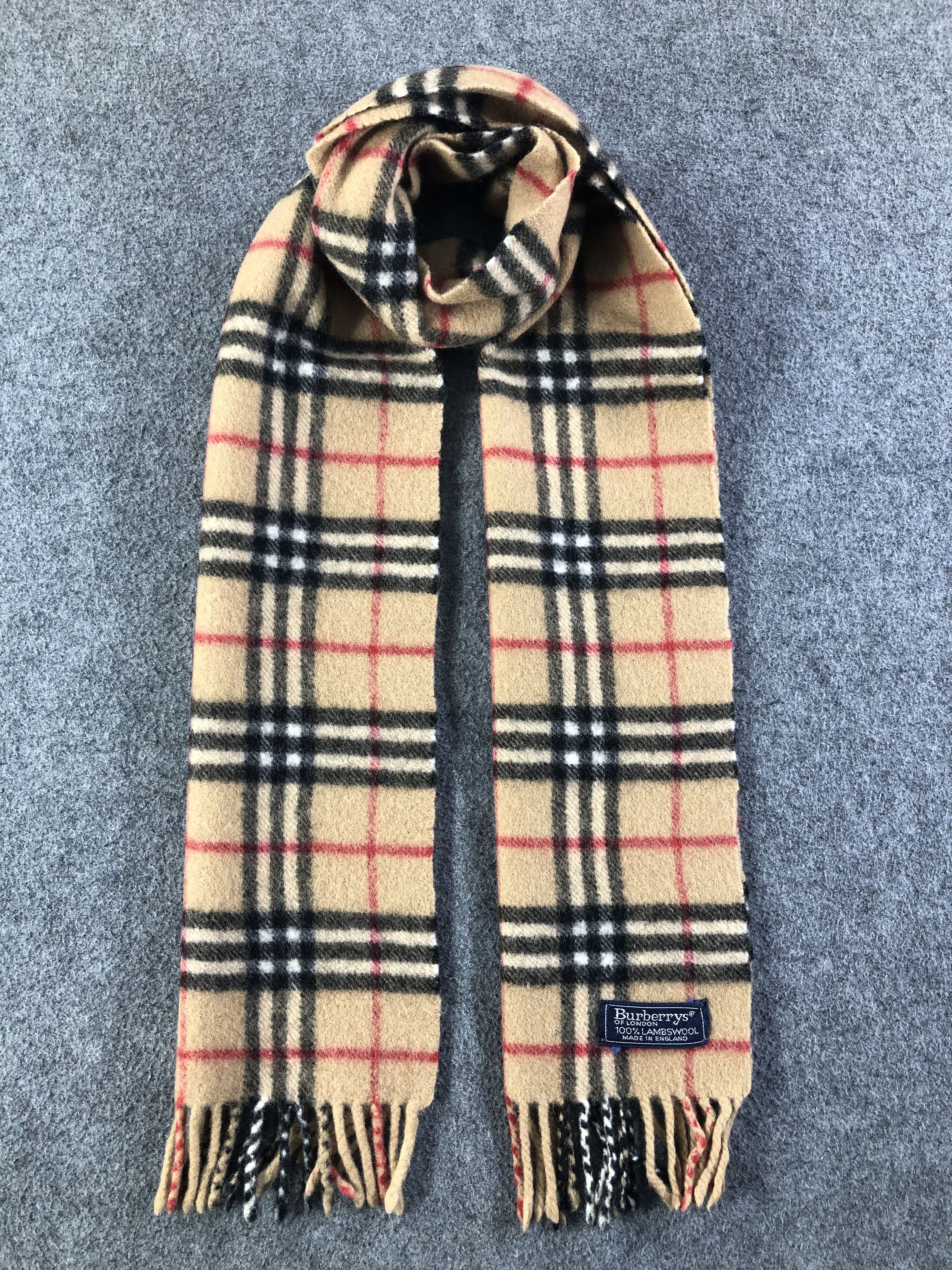 Burberry Burberry Nova Check Lambswool Scarf / Muffler / Neckwear Size ONE SIZE - 1 Thumbnail