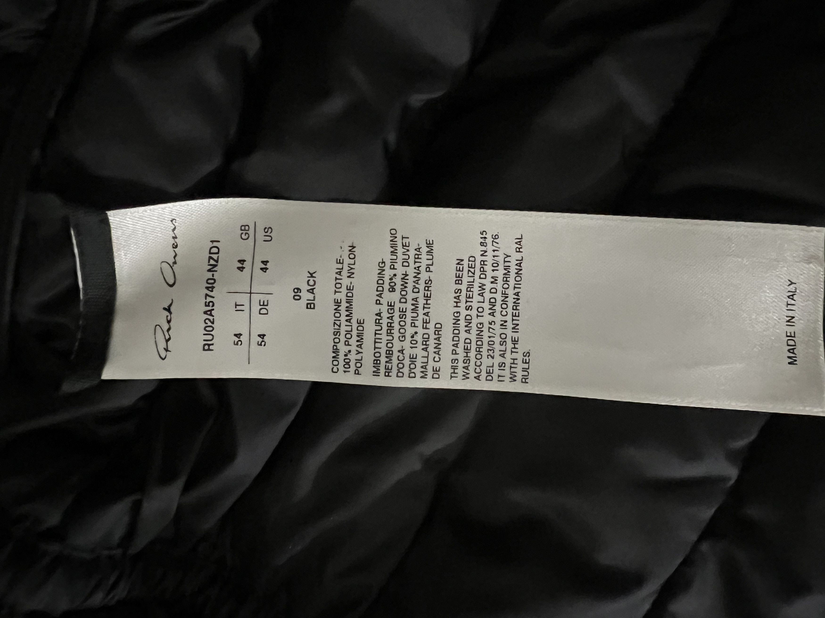 Rick Owens Quilted down gilet Size US L / EU 52-54 / 3 - 4 Thumbnail