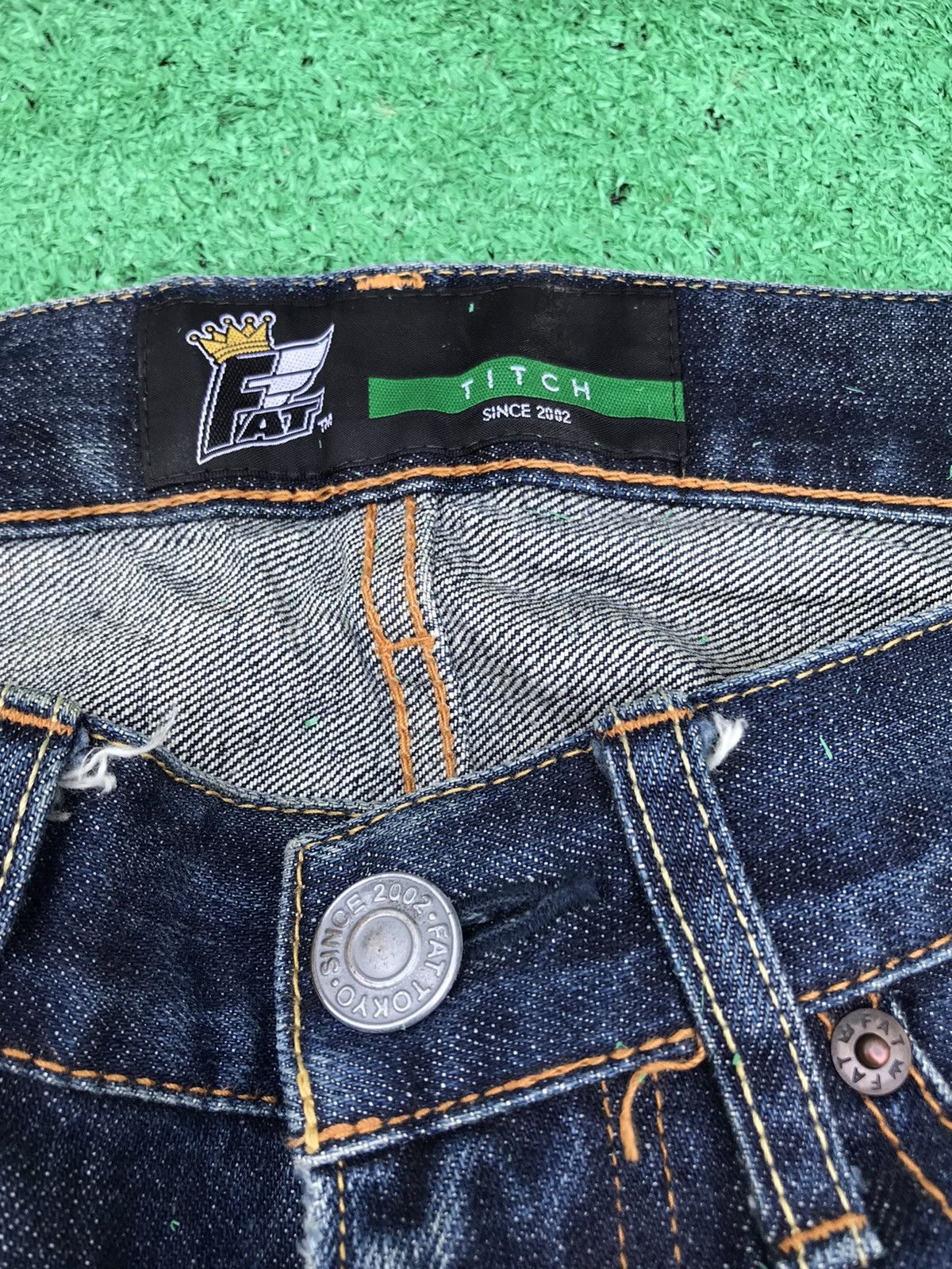 Hysteric Glamour Distressed Raw Denim By Fat Japan Size US 29 - 10 Thumbnail