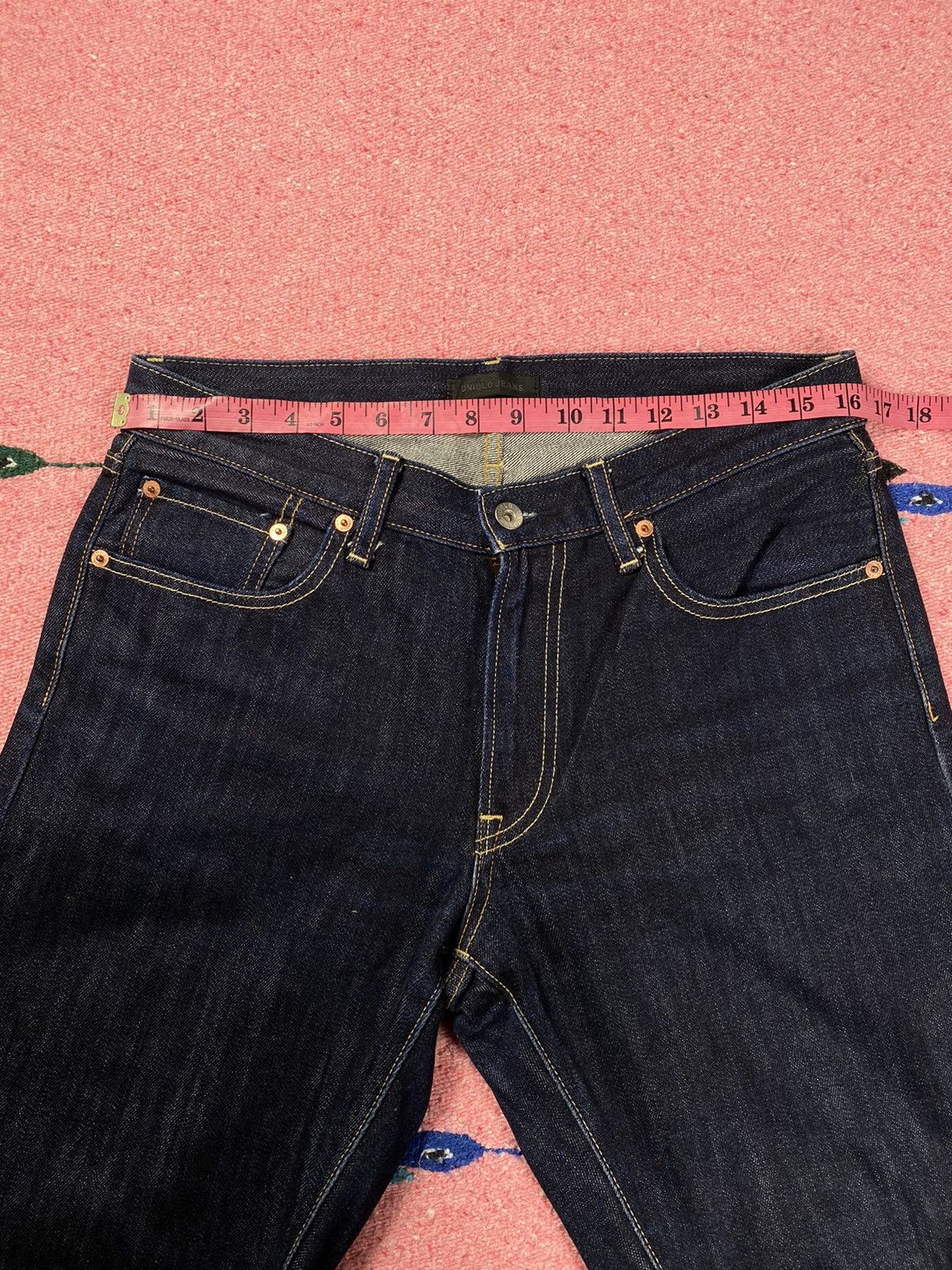 Uniqlo Uniqlo Regular Fit Denim Pants Size US 33 - 10 Thumbnail