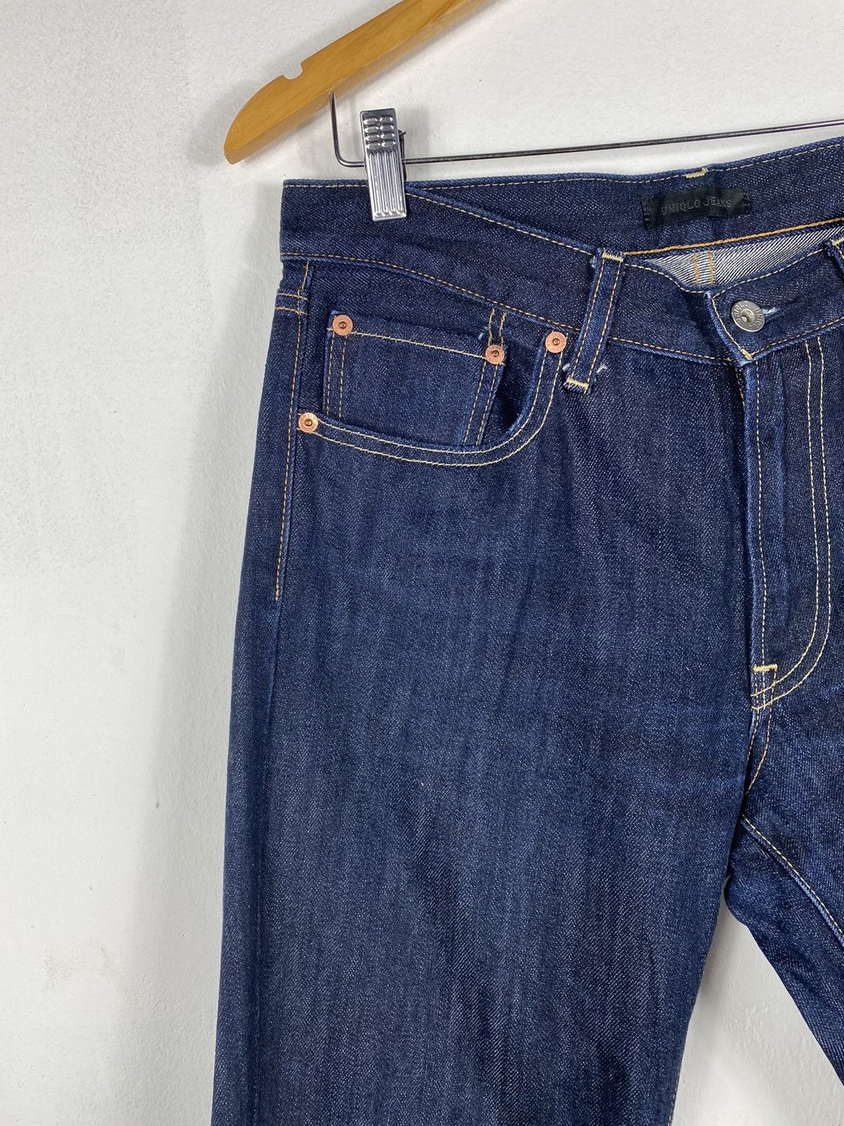Uniqlo Uniqlo Regular Fit Denim Pants Size US 33 - 3 Thumbnail