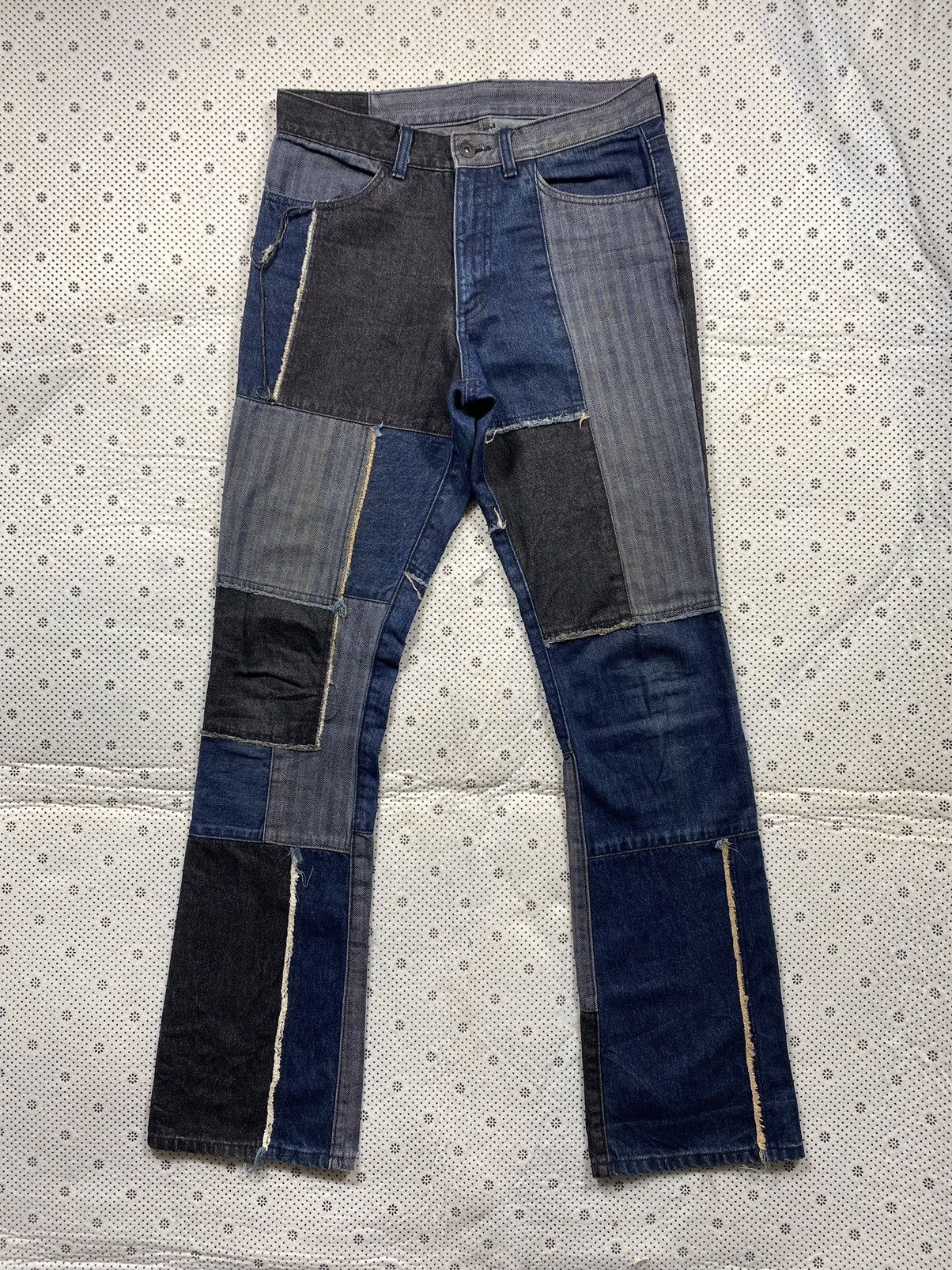 Grailed × Hysteric Glamour Insane Custom Patchwork Unisex Flare Denim by Crow’s Nest Size US 30 / EU 46 - 1 Thumbnail