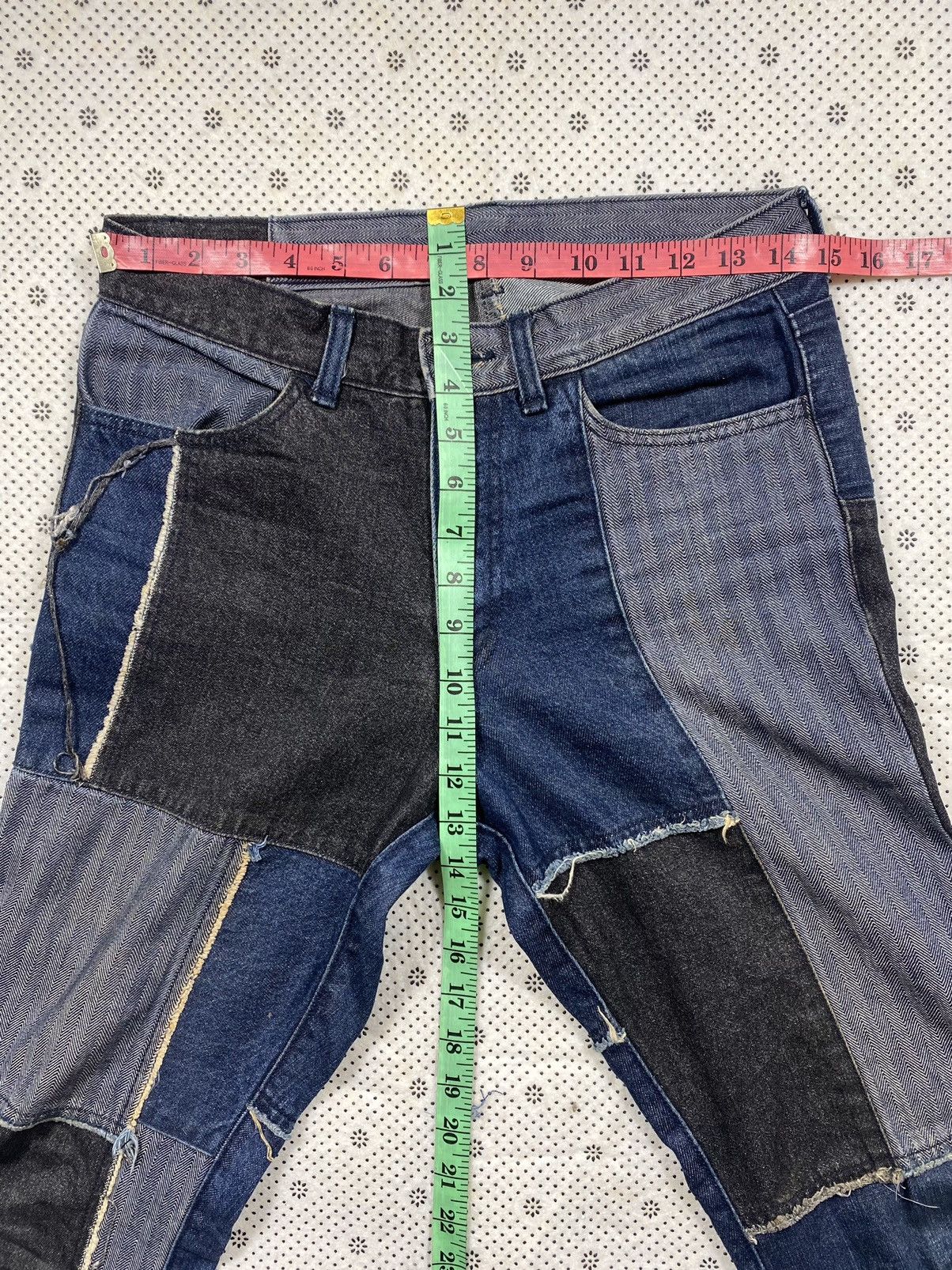 Grailed × Hysteric Glamour Insane Custom Patchwork Unisex Flare Denim by Crow’s Nest Size US 30 / EU 46 - 3 Thumbnail