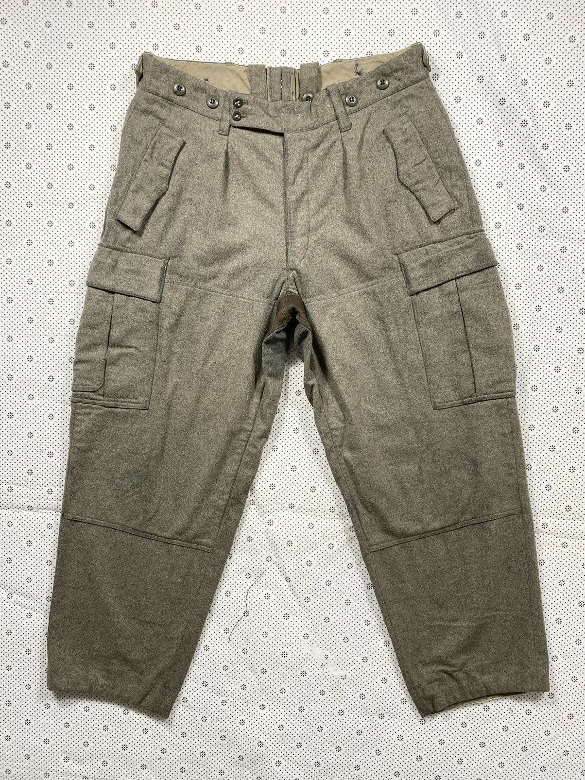 Vintage Issue 60s Deutschland Army Extreme Weather Raw Wool Trouser Size US 36 / EU 52 - 1 Thumbnail