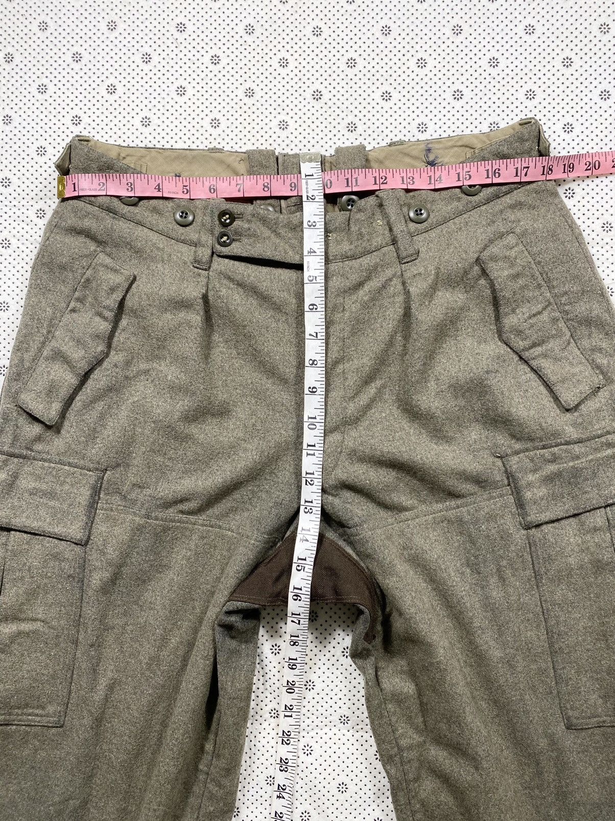 Vintage Issue 60s Deutschland Army Extreme Weather Raw Wool Trouser Size US 36 / EU 52 - 3 Thumbnail