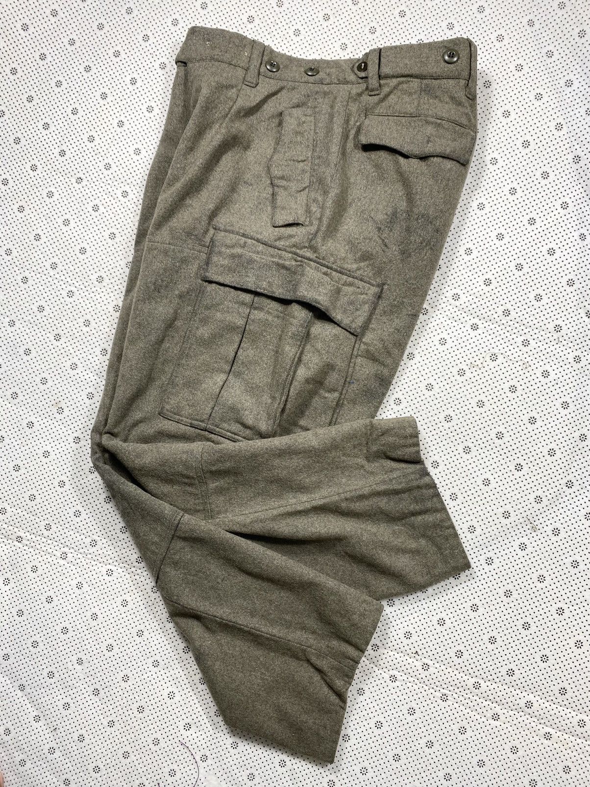 Vintage Issue 60s Deutschland Army Extreme Weather Raw Wool Trouser Size US 36 / EU 52 - 6 Thumbnail