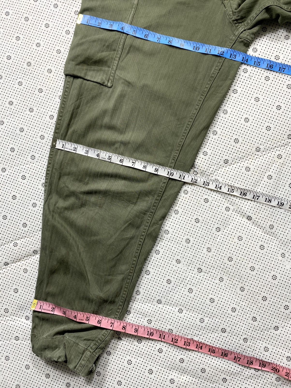Vintage Vintage Issue 70s Dutch Army Monkey ( HBT ) fatigue pant Size US 30 / EU 46 - 5 Thumbnail