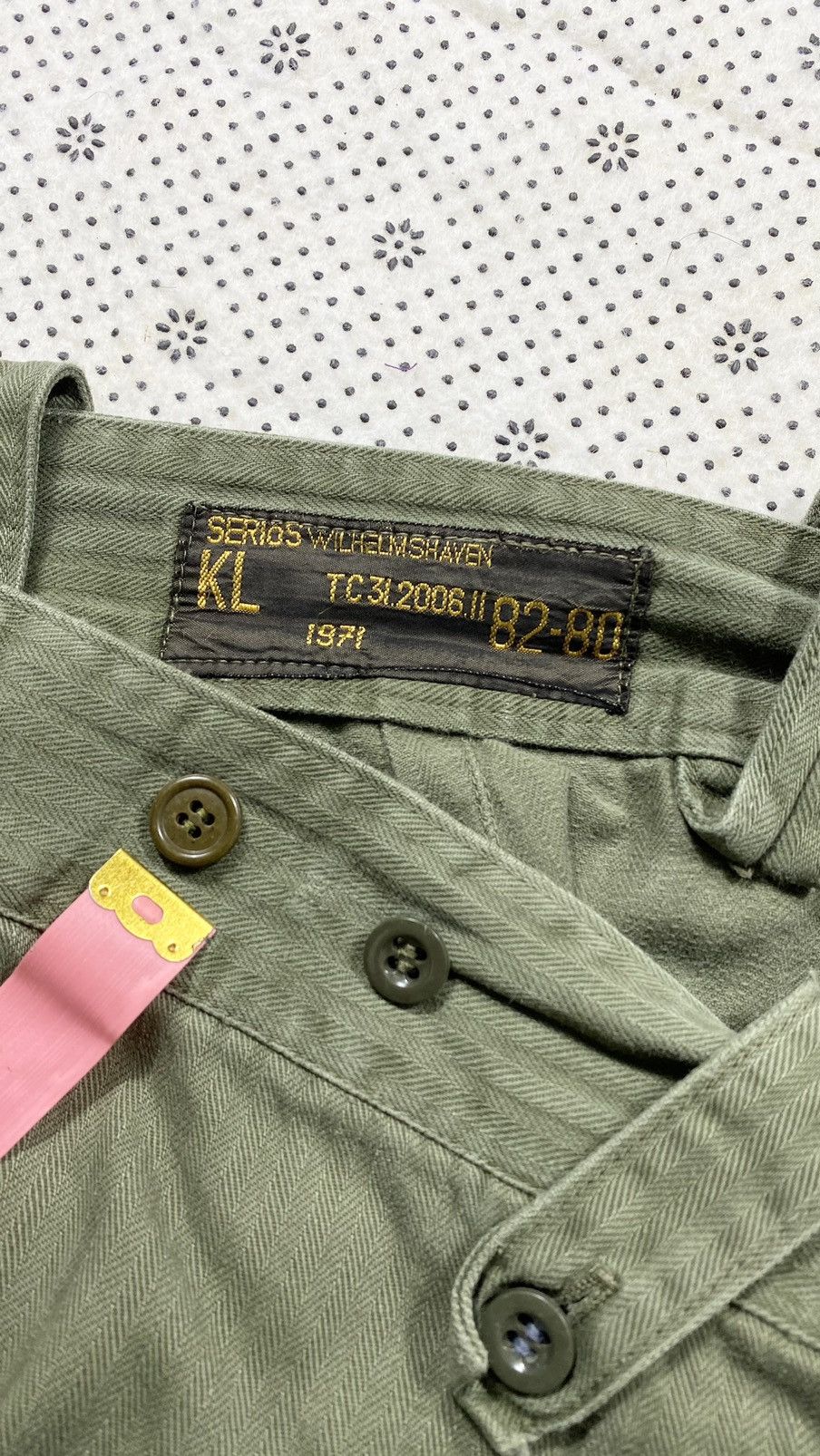 Vintage Vintage Issue 70s Dutch Army Monkey ( HBT ) fatigue pant Size US 30 / EU 46 - 9 Thumbnail