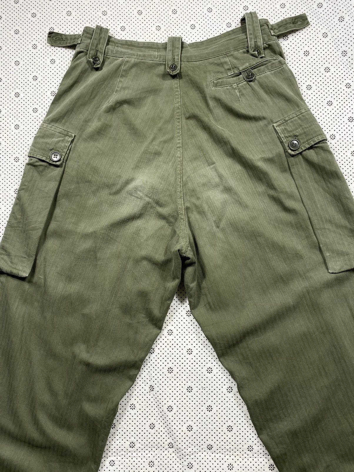 Vintage Vintage Issue 70s Dutch Army Monkey ( HBT ) fatigue pant Size US 30 / EU 46 - 6 Thumbnail