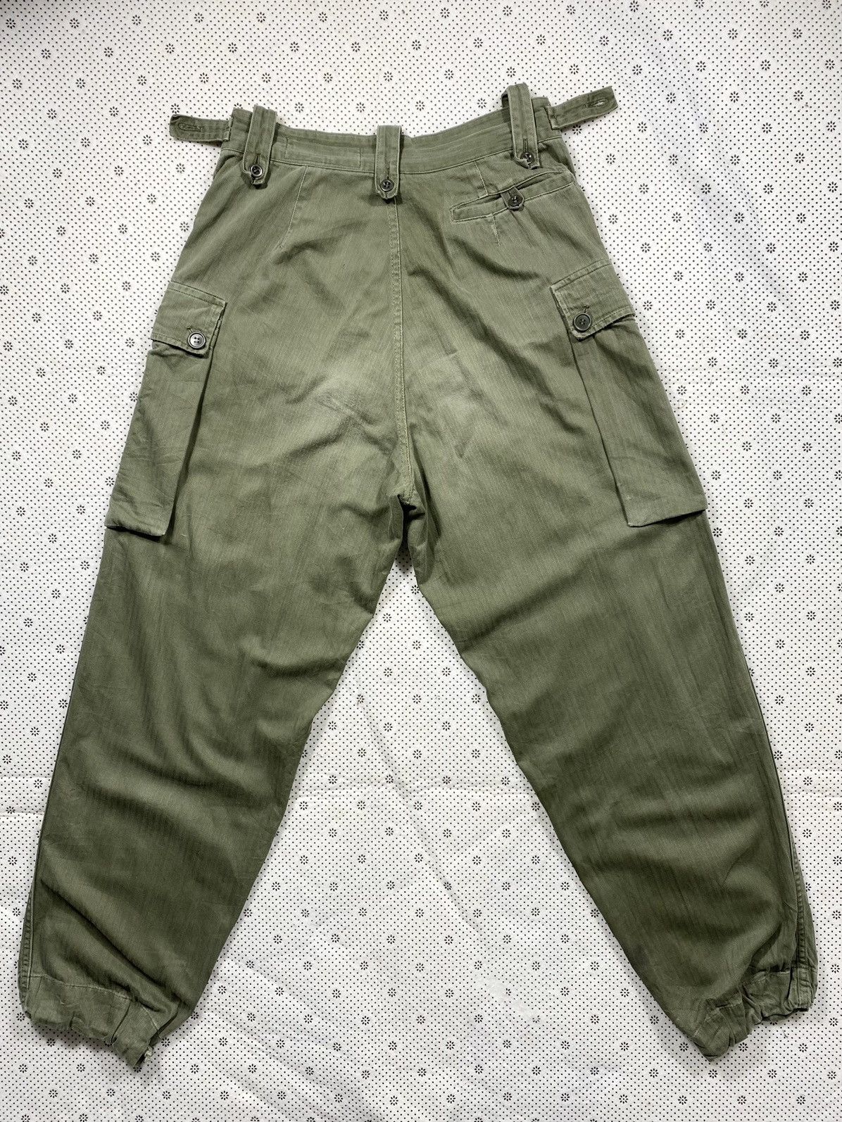 Vintage Vintage Issue 70s Dutch Army Monkey ( HBT ) fatigue pant Size US 30 / EU 46 - 2 Thumbnail