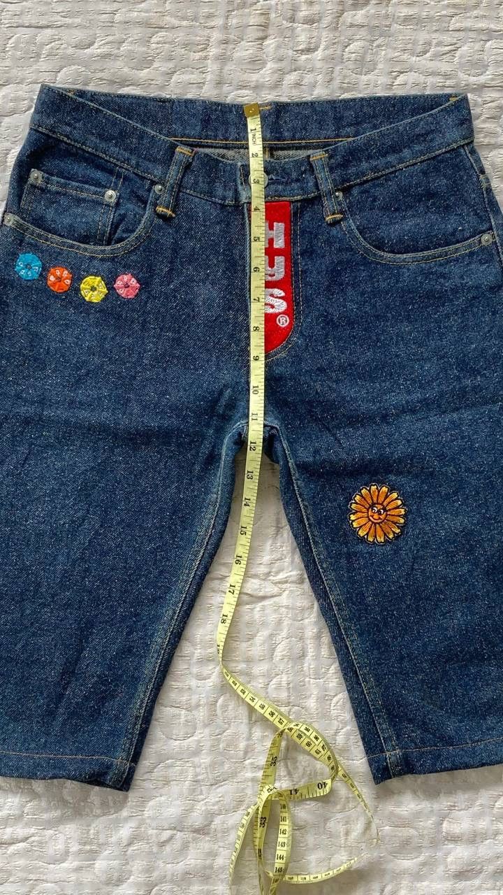 Hysteric Glamour × PPFM × Tornado Mart Insane Fabric Structure 🔥Short Denim By Hysteric Glamour Size US 29 - 4 Thumbnail