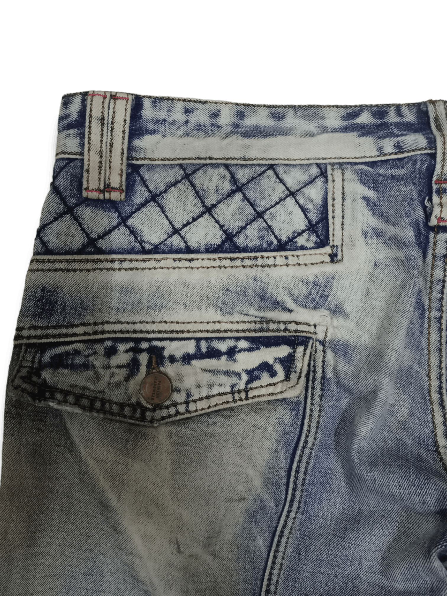 Japanese Brand SALES🔥 Vintage Japanese Moto Distressed Baggy Denim Pants Size US 38 / EU 54 - 8 Thumbnail