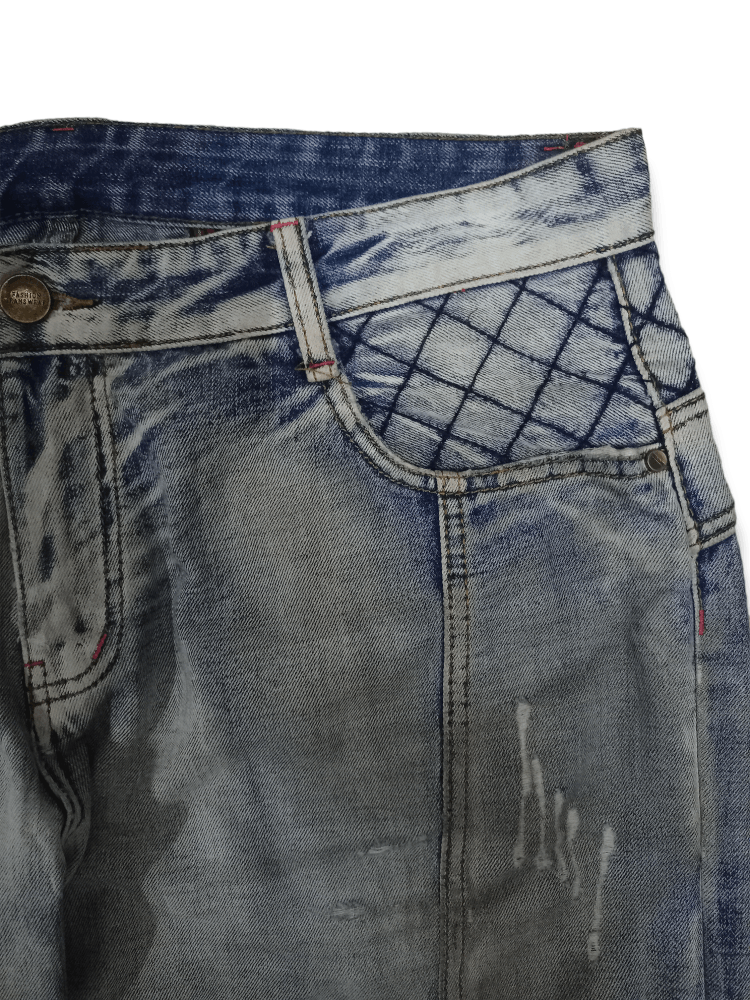 Japanese Brand SALES🔥 Vintage Japanese Moto Distressed Baggy Denim Pants Size US 38 / EU 54 - 5 Thumbnail