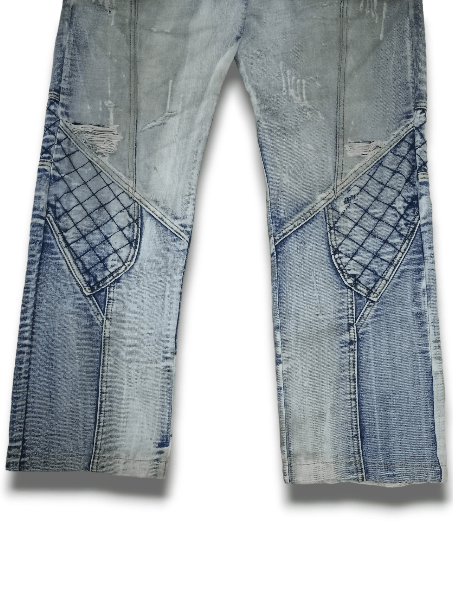 Japanese Brand SALES🔥 Vintage Japanese Moto Distressed Baggy Denim Pants Size US 38 / EU 54 - 7 Thumbnail