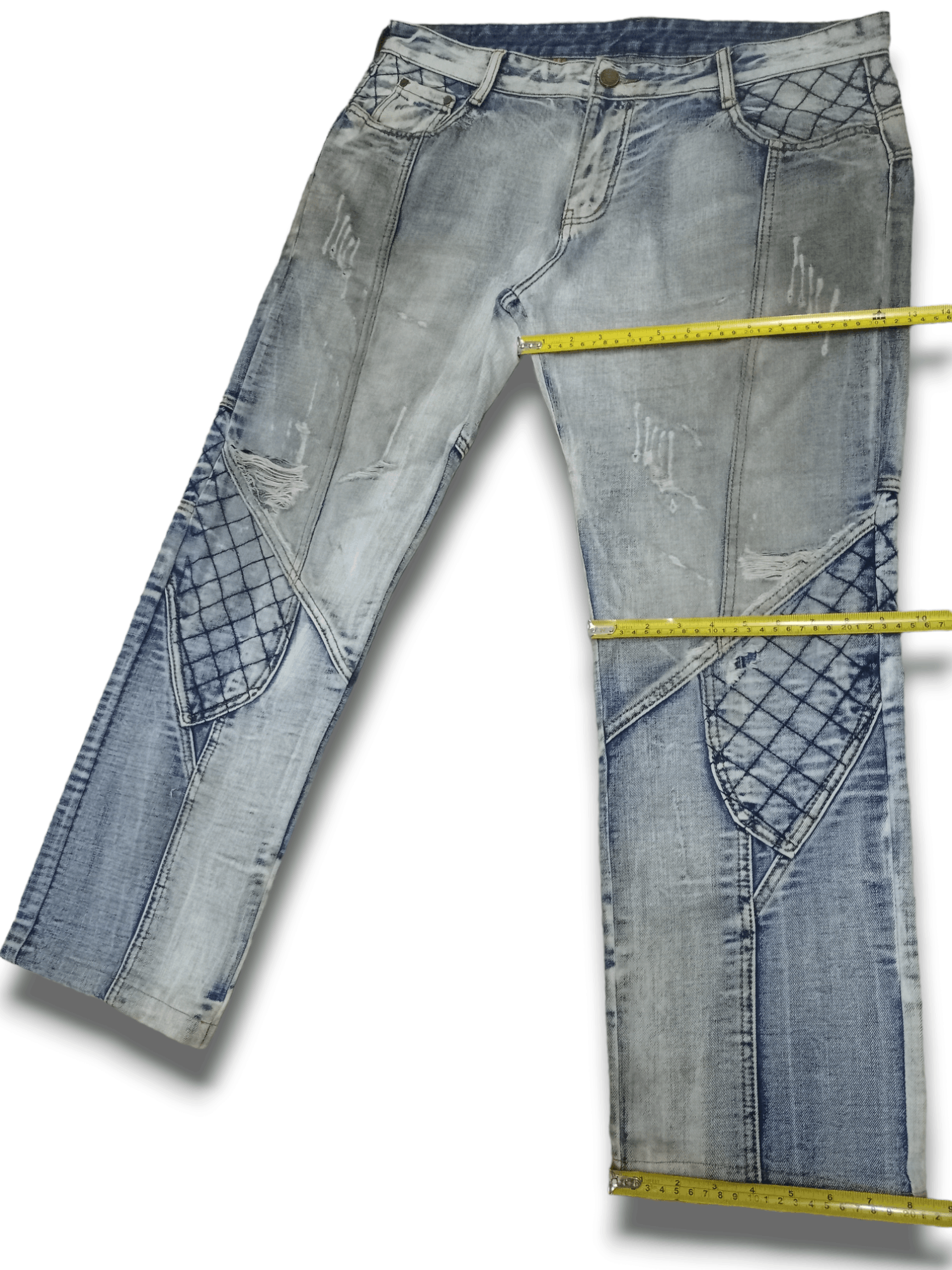 Japanese Brand SALES🔥 Vintage Japanese Moto Distressed Baggy Denim Pants Size US 38 / EU 54 - 12 Thumbnail