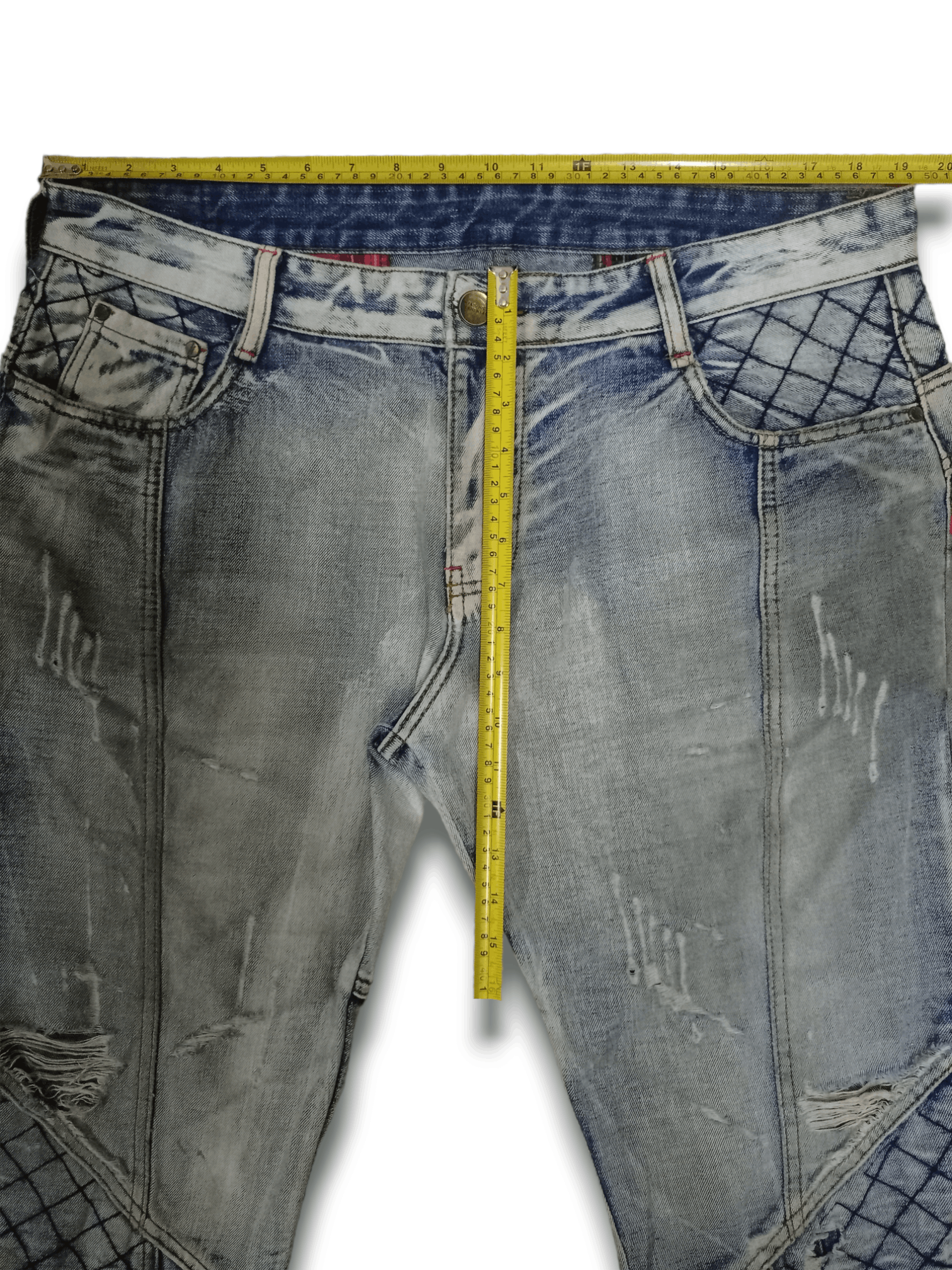 Japanese Brand SALES🔥 Vintage Japanese Moto Distressed Baggy Denim Pants Size US 38 / EU 54 - 10 Thumbnail