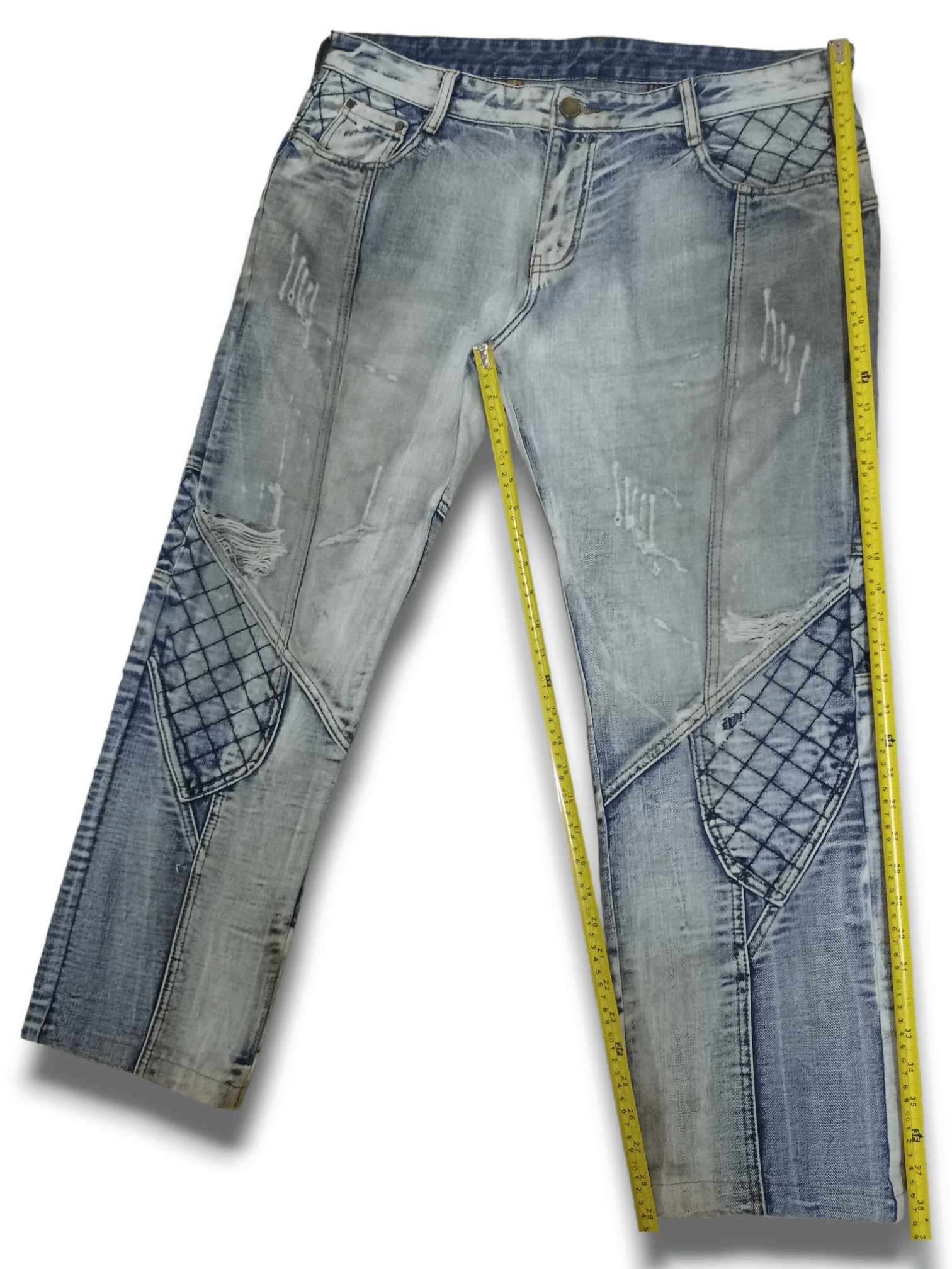 Japanese Brand SALES🔥 Vintage Japanese Moto Distressed Baggy Denim Pants Size US 38 / EU 54 - 11 Thumbnail