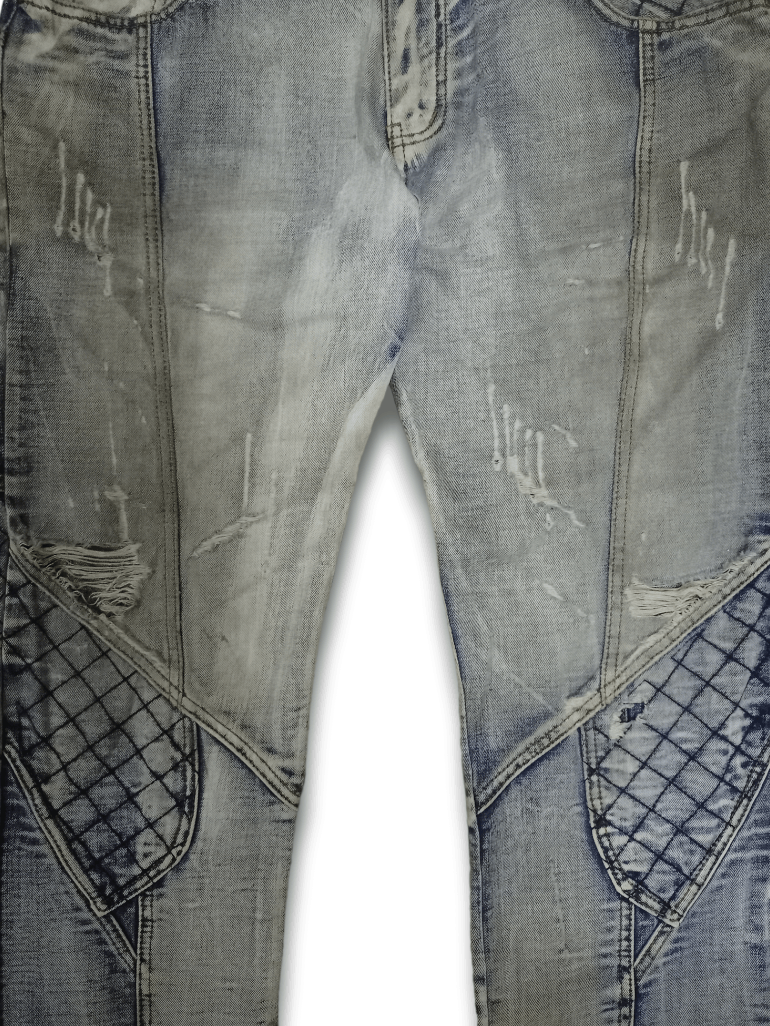 Japanese Brand SALES🔥 Vintage Japanese Moto Distressed Baggy Denim Pants Size US 38 / EU 54 - 6 Thumbnail