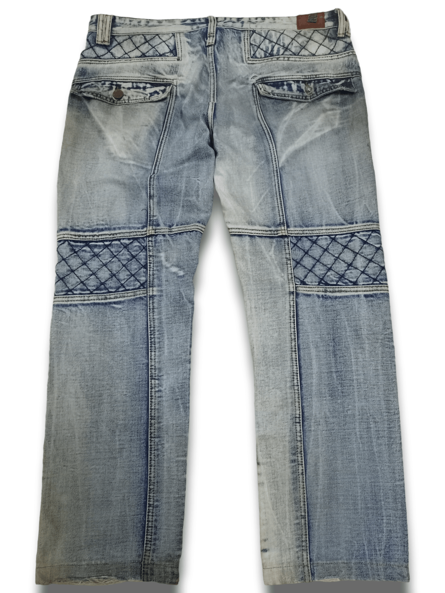 Japanese Brand SALES🔥 Vintage Japanese Moto Distressed Baggy Denim Pants Size US 38 / EU 54 - 2 Thumbnail