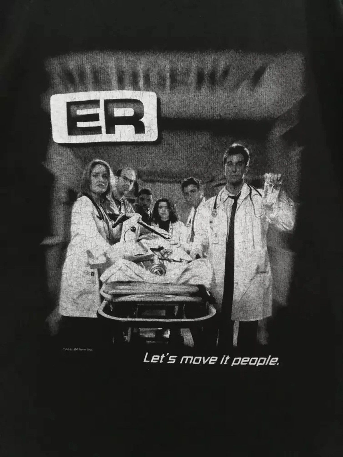Vintage Vintage 90's drama series E.R vintage movie tshirt Size US L / EU 52-54 / 3 - 4 Thumbnail