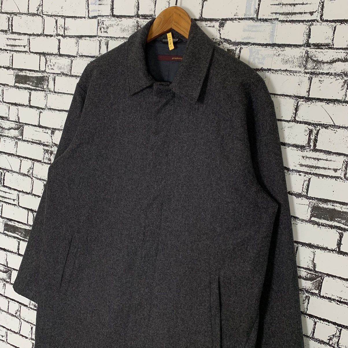 Vintage Prodotto Wool Trench Long Coats Size US L / EU 52-54 / 3 - 3 Thumbnail