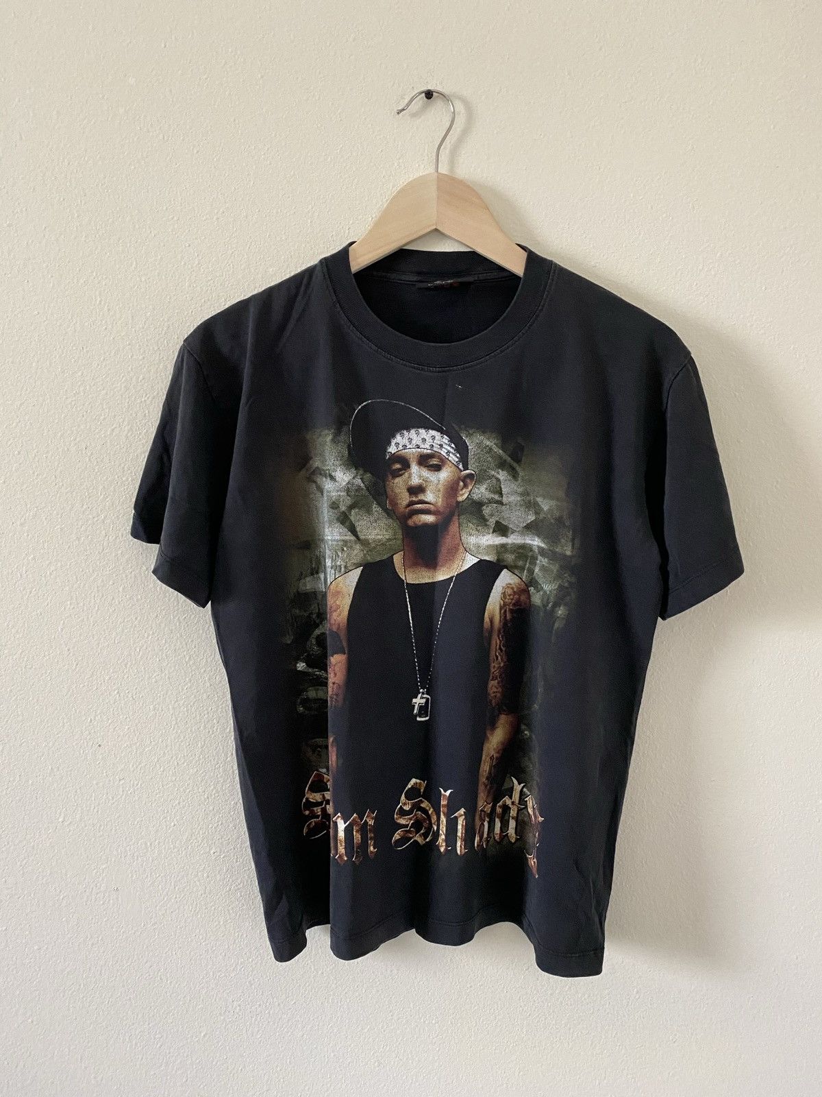 image of Early 2000S Eminem Slim Shady Shirt in Black, Men's (Size Small)