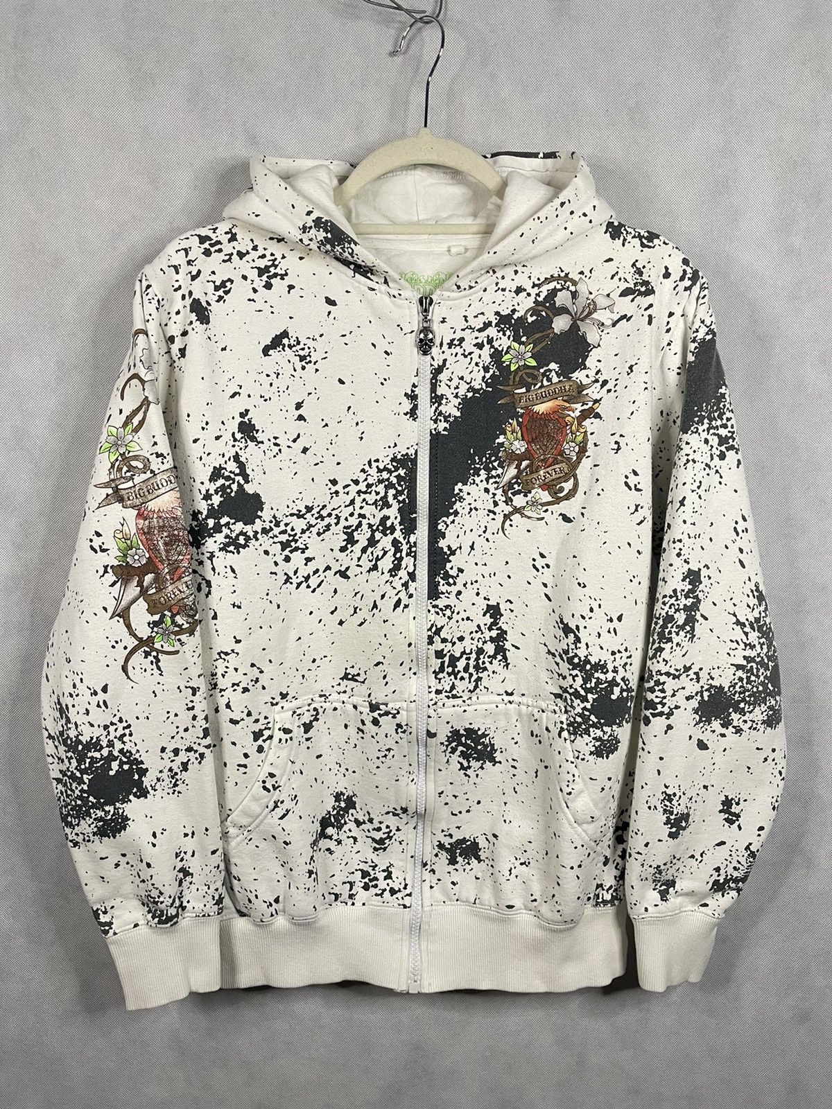パーカー 00s Christian Audigier Hoodie Buddha y2k Christian Audigier Y2K Panther Blue Hoodie Jacket S | eBay