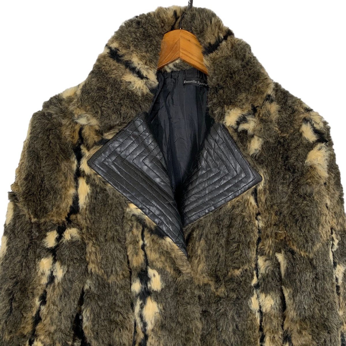 Designer Rossella Spera Fur Coat Size L / US 10 / IT 46 - 2 Thumbnail