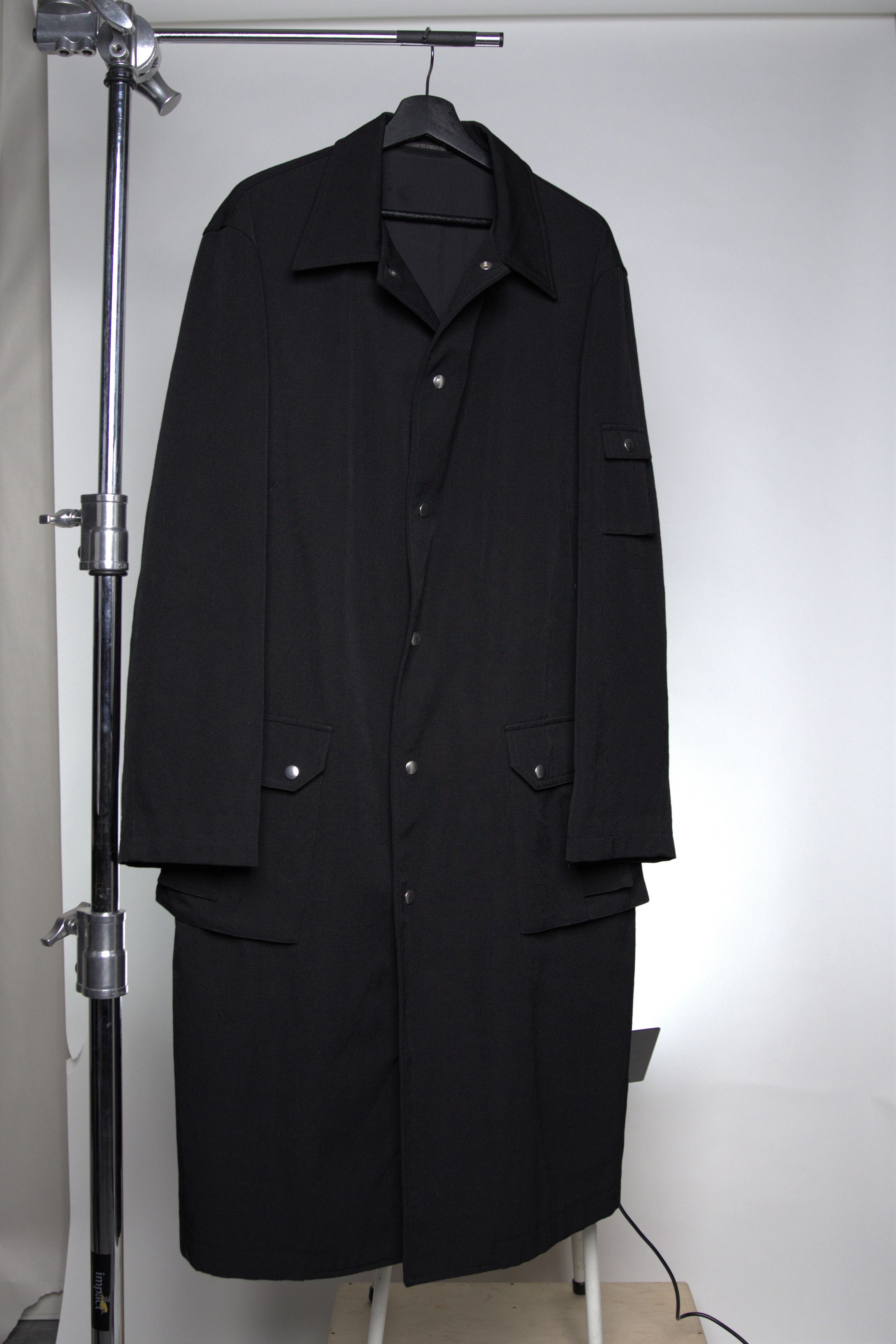 Yohji Yamamoto 05AW Heavy Gabardine Snaps Coat Size US L / EU 52-54 / 3 - 2 Thumbnail