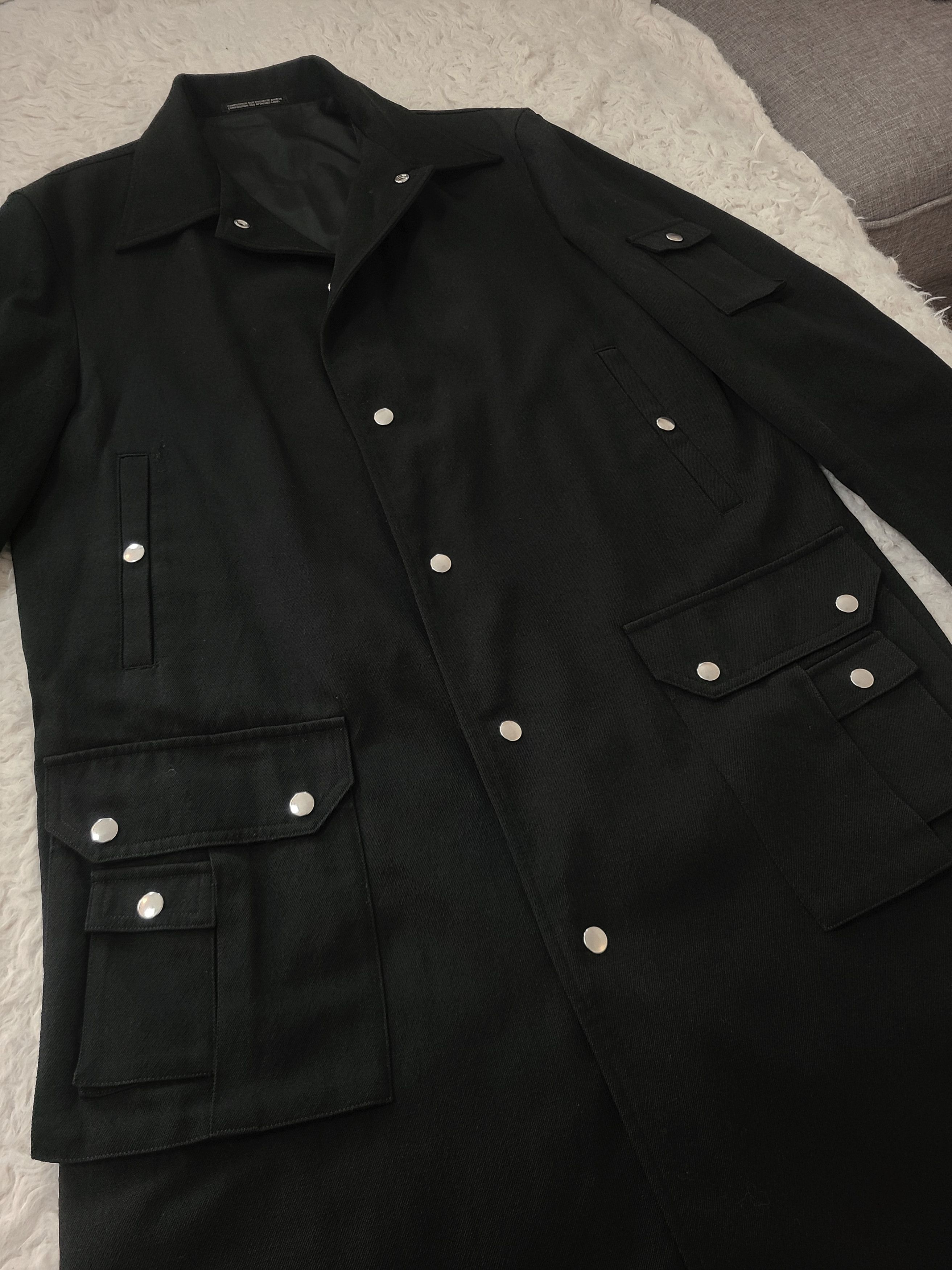 Yohji Yamamoto 05AW Heavy Gabardine Snaps Coat Size US L / EU 52-54 / 3 - 4 Thumbnail