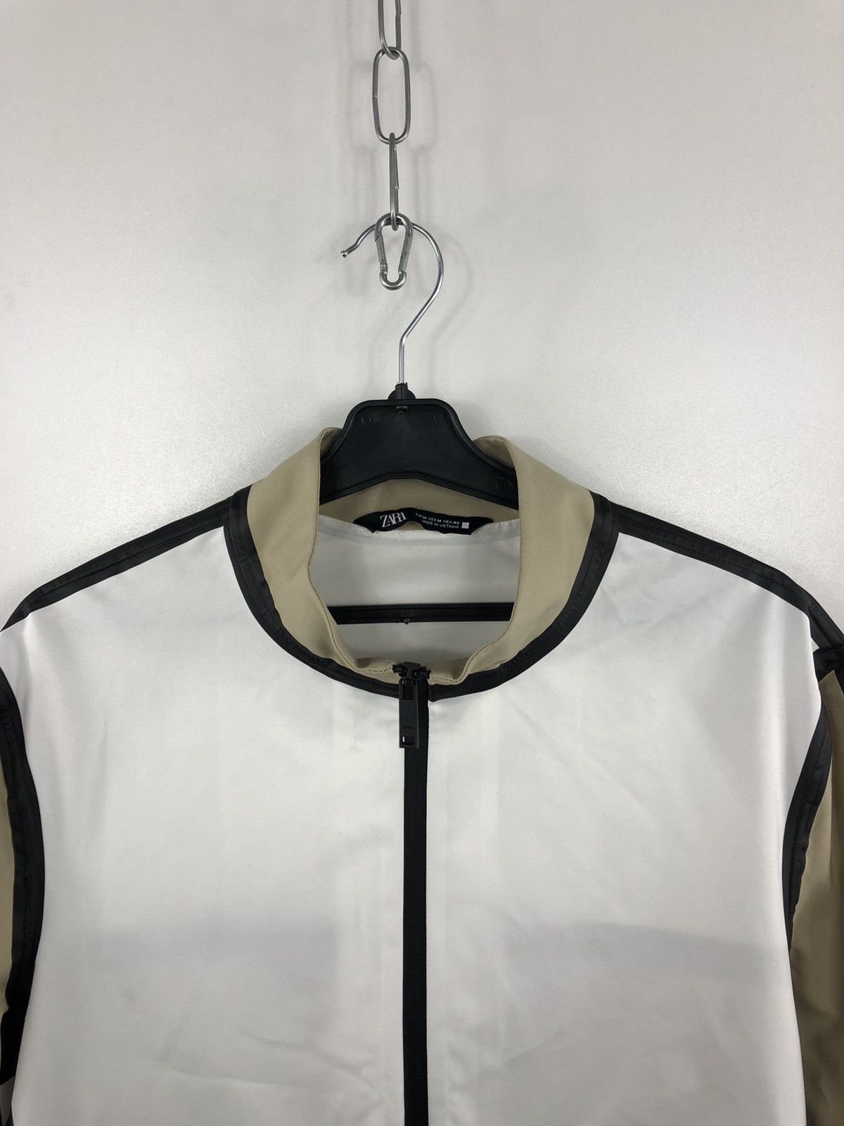Zara Zara Nylon Tech Jacket White/Beige/Black Size M Size US M / EU 48-50 / 2 - 3 Thumbnail