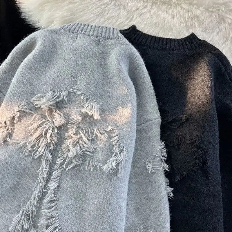 Designer × Vintage Streetwear Y2k sweater pullover loose oversize retro style Size US M / EU 48-50 / 2 - 3 Thumbnail