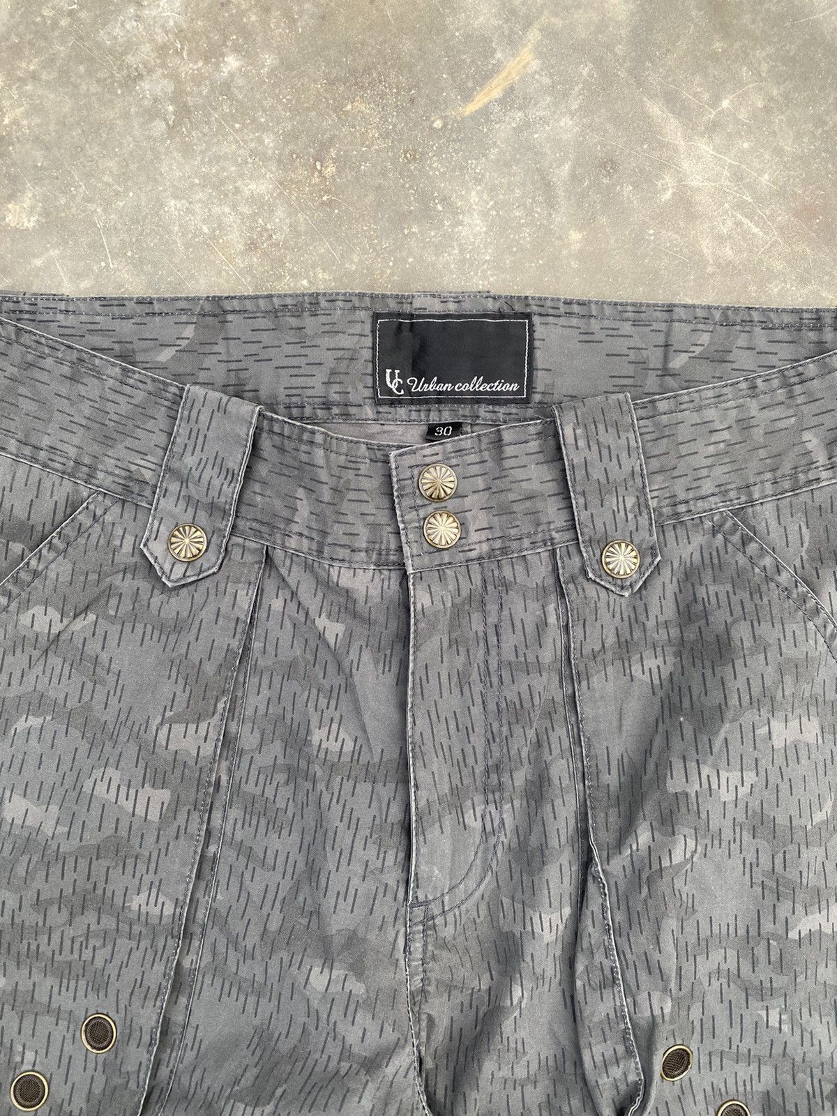 Japanese Brand Urban Collection Raindrop Cargo Flare Pants Size US 30 / EU 46 - 5 Thumbnail