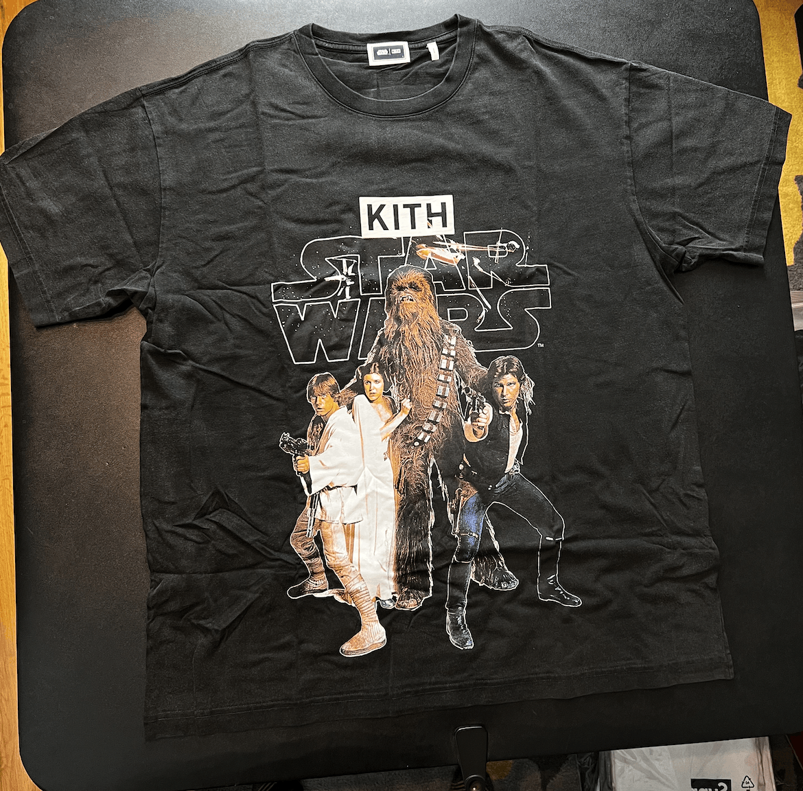 Kith × Star Wars Kith x STAR WARS Classic Vintage Tee Black | Grailed 