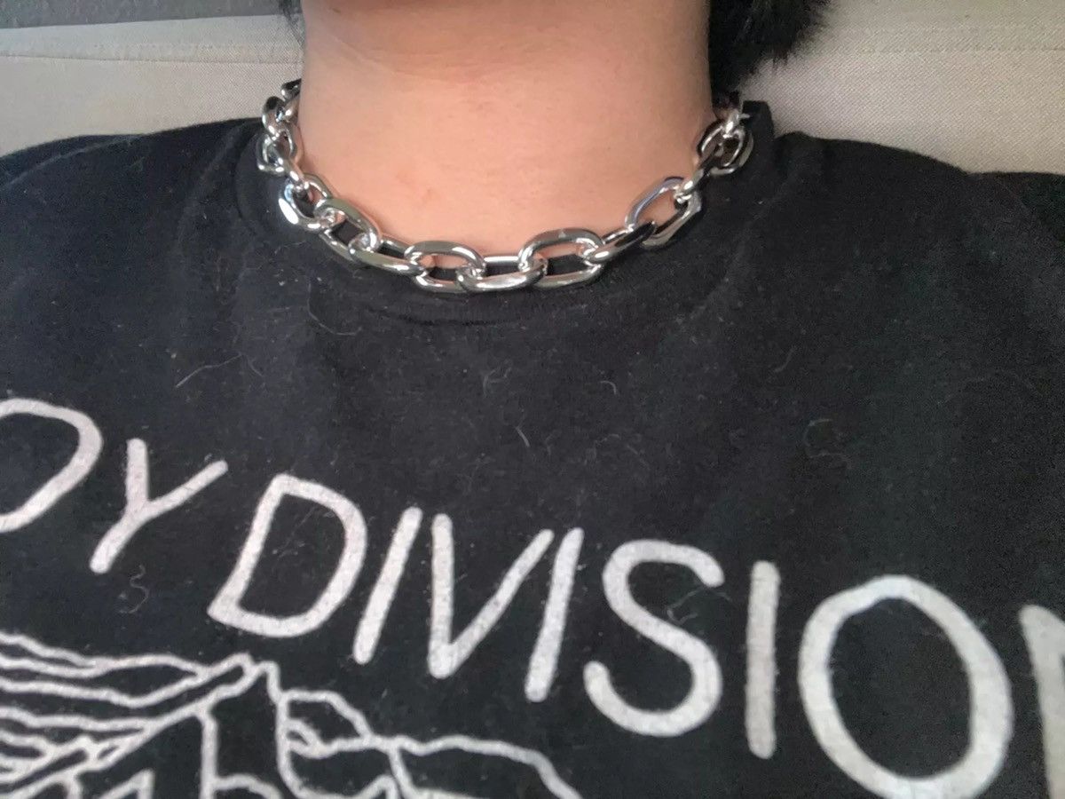 Jewelry Choker Punk Gothic Post Chain Link Necklace Size ONE SIZE - 3 Thumbnail
