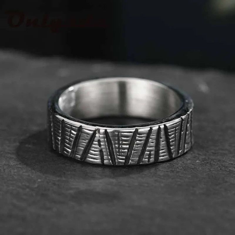 Jewelry × Vintage Gothic Simple Retro Line Shape Ring Size ONE SIZE - 2 Thumbnail