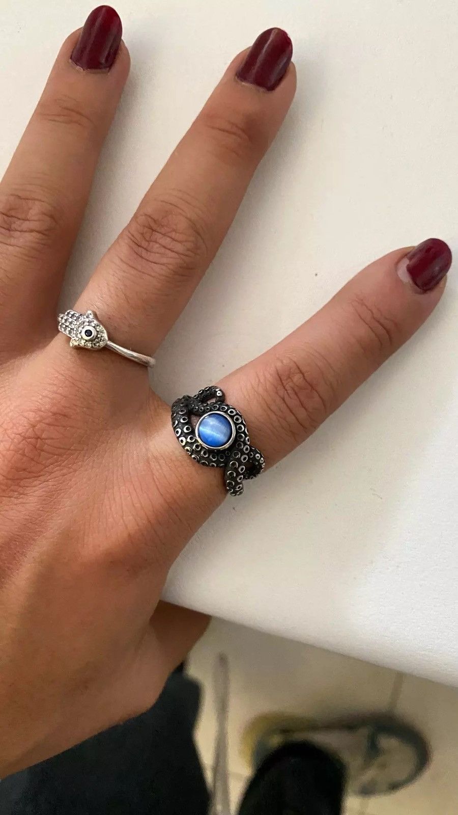 Jewelry × Vintage Retro Eye Stone Octopus Ring Size ONE SIZE - 4 Thumbnail