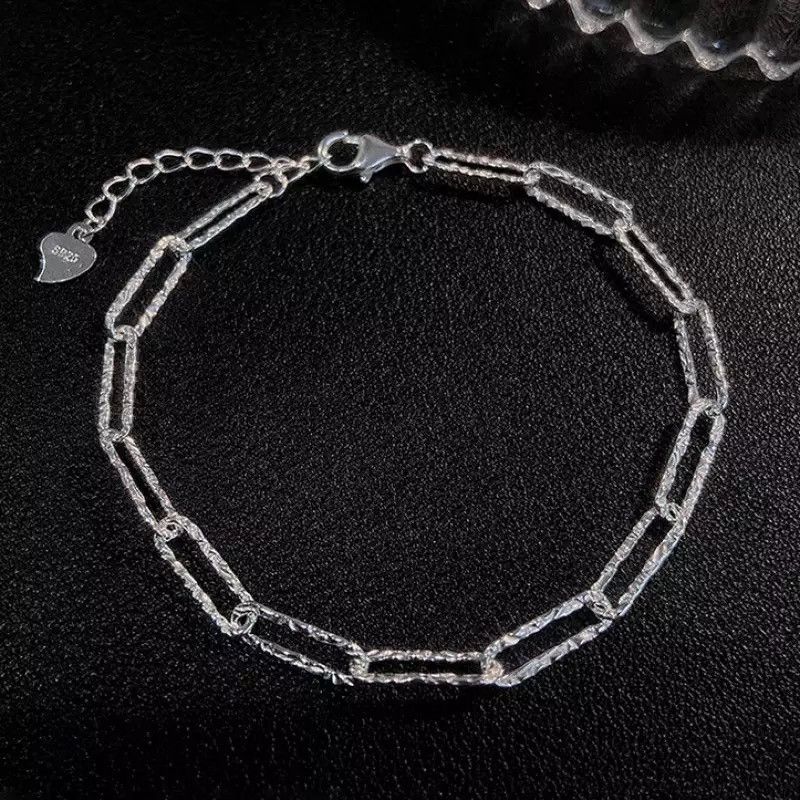 Jewelry × Vintage Silver Strap Sparkling Glitter Bracelet Size ONE SIZE - 1 Preview