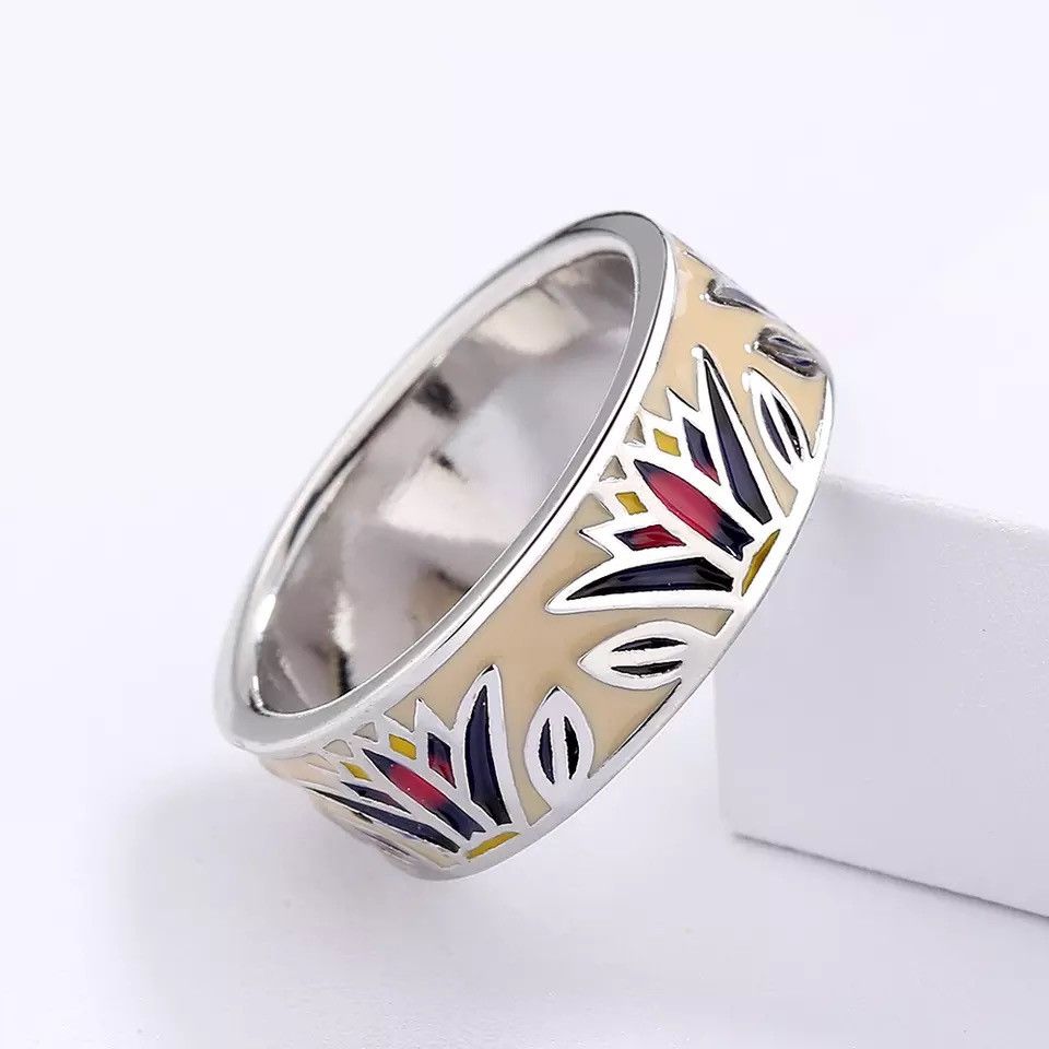 Japanese Brand × Jewelry × Vintage Creative Handmade Enamel Craft Ring Size ONE SIZE - 1 Thumbnail