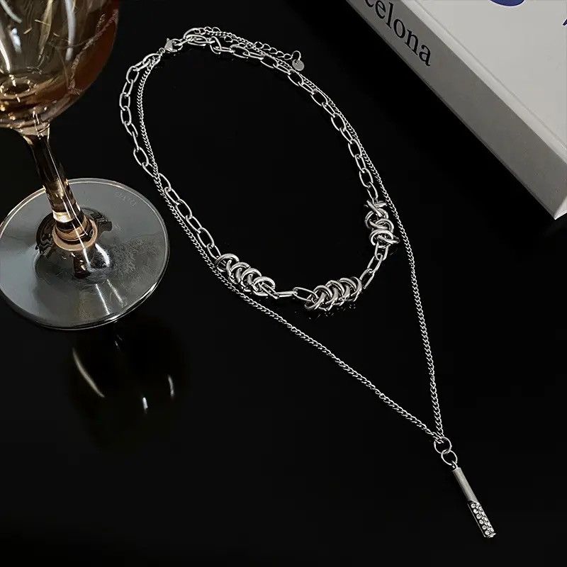 Jewelry Double-layered Chain Necklace Size ONE SIZE - 1 Thumbnail