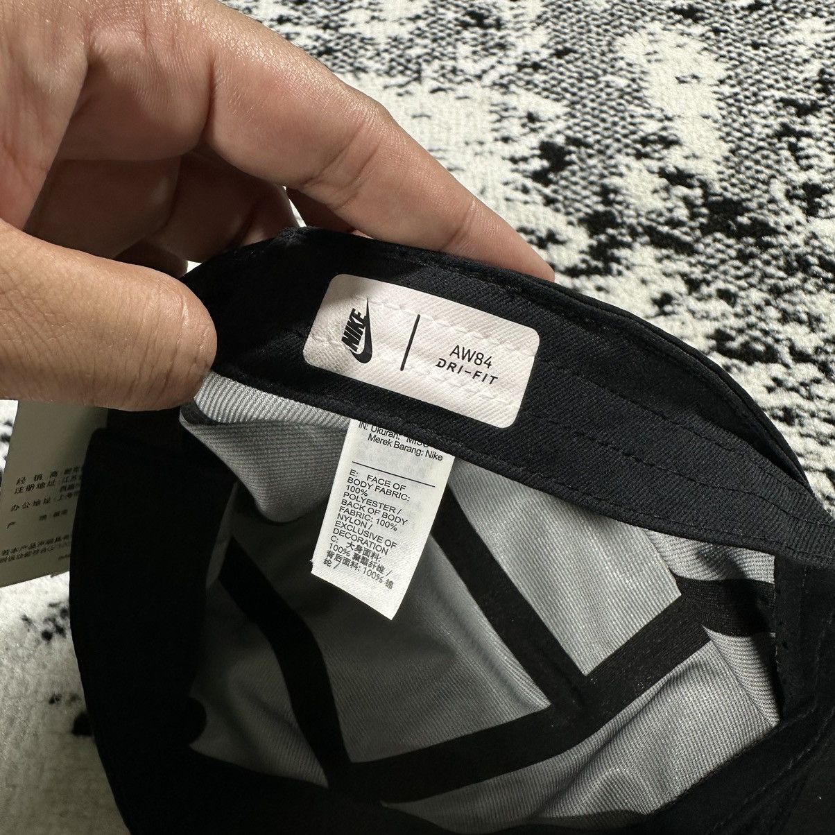 Nike × Undercover NIKE UNDERCOVER JUN TAKAHASHI DRI-FIT RUNNING CAP BLACK Size ONE SIZE - 5 Thumbnail