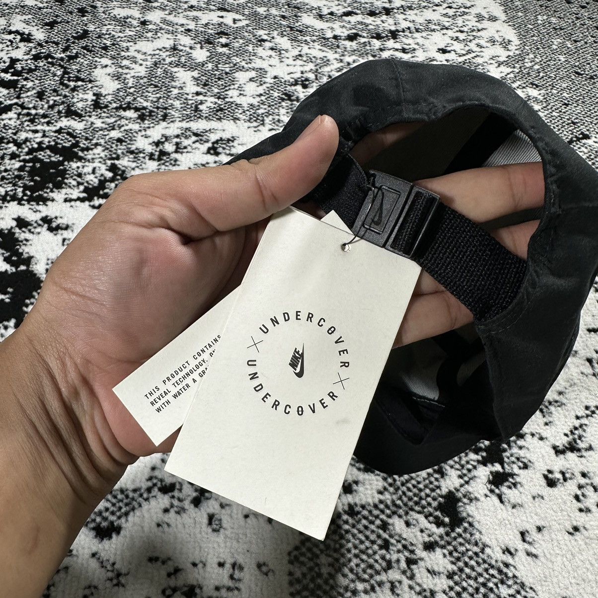 Nike × Undercover NIKE UNDERCOVER JUN TAKAHASHI DRI-FIT RUNNING CAP BLACK Size ONE SIZE - 3 Thumbnail