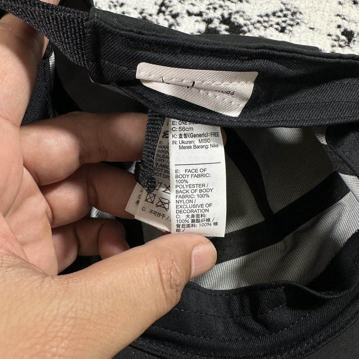 Nike × Undercover NIKE UNDERCOVER JUN TAKAHASHI DRI-FIT RUNNING CAP BLACK Size ONE SIZE - 7 Thumbnail