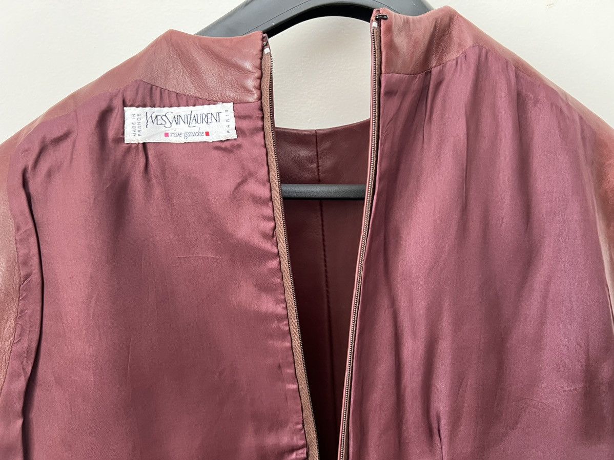 Saint Laurent Paris YVES SAINT LAURENT/ALBER ELBAZ soft leather sleeveless top Size S / US 4 / IT 40 - 7 Thumbnail