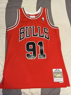 Dennis Rodman #91 Chicago Bulls Champion NBA Black Jersey 44 NEW deadstock  NWT