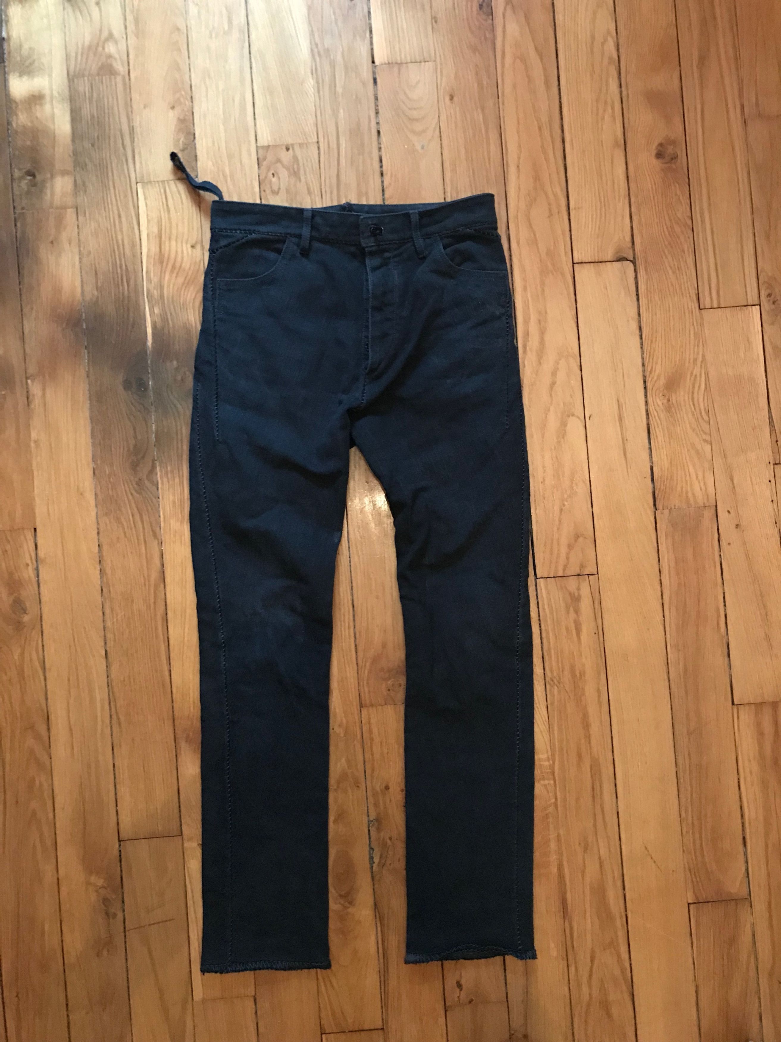 Carol Christian Poell CCP black dead end jeans KIT R/10 44