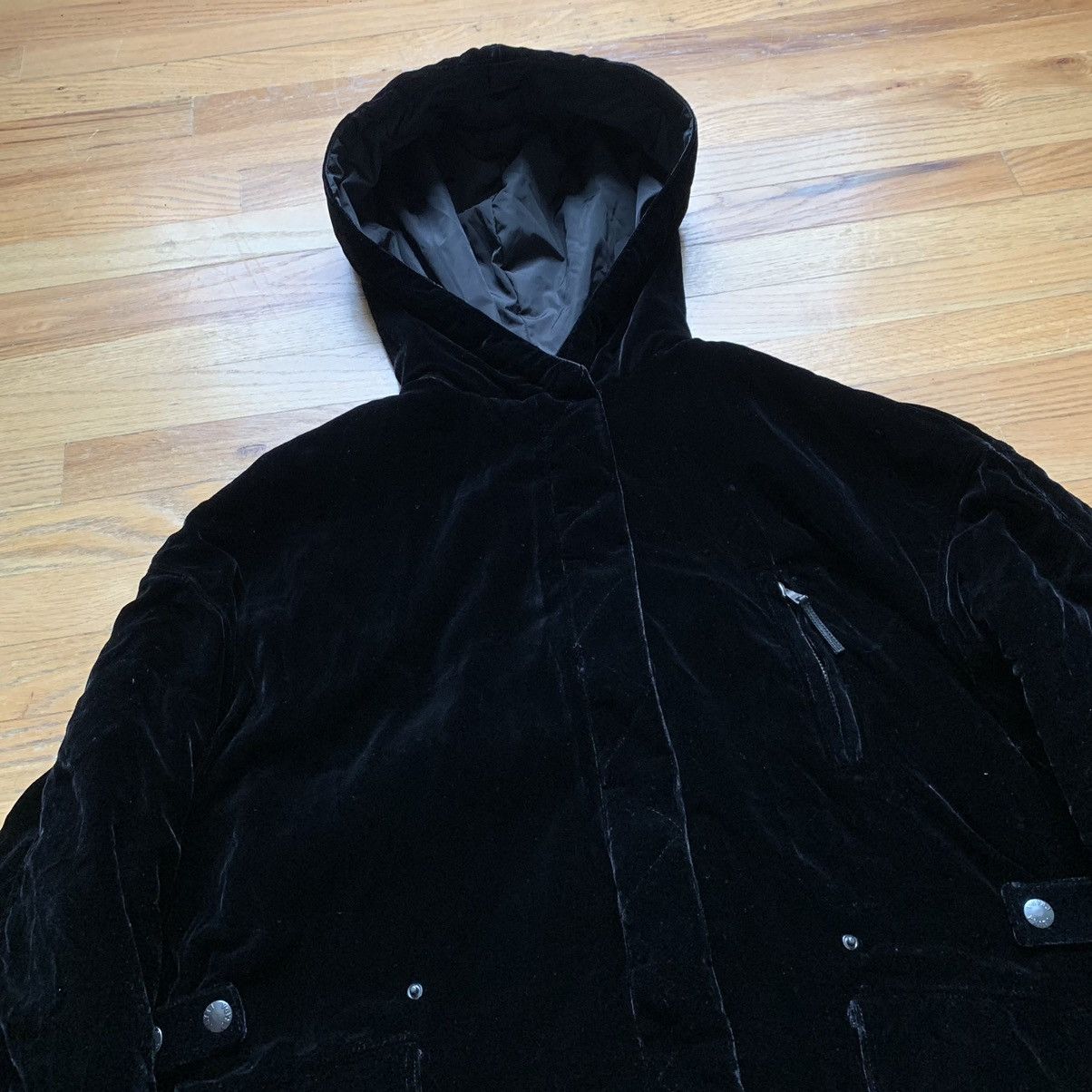 Prada Early 2000s Velvet Parka Size US L / EU 52-54 / 3 - 2 Thumbnail