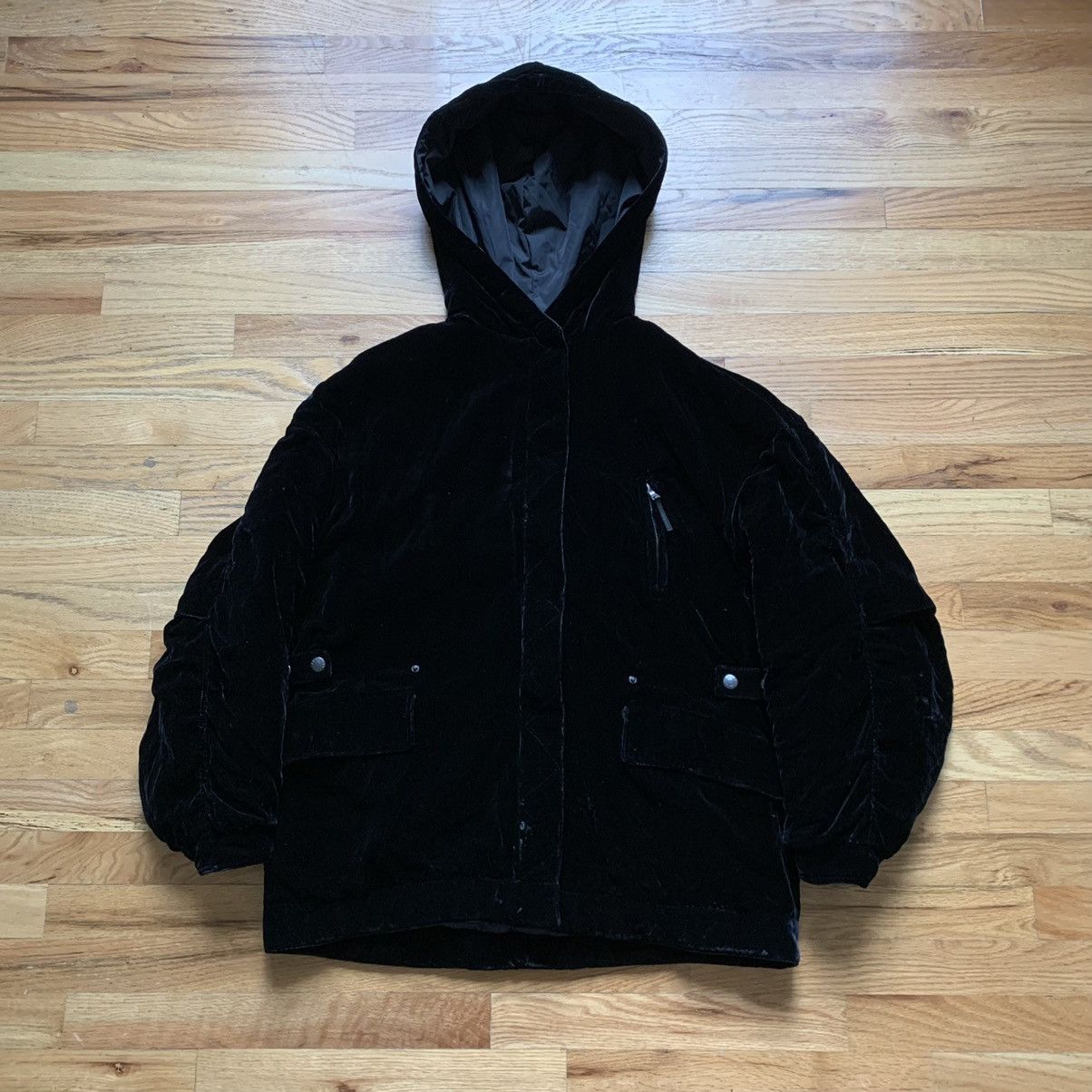 Prada Early 2000s Velvet Parka Size US L / EU 52-54 / 3 - 1 Thumbnail