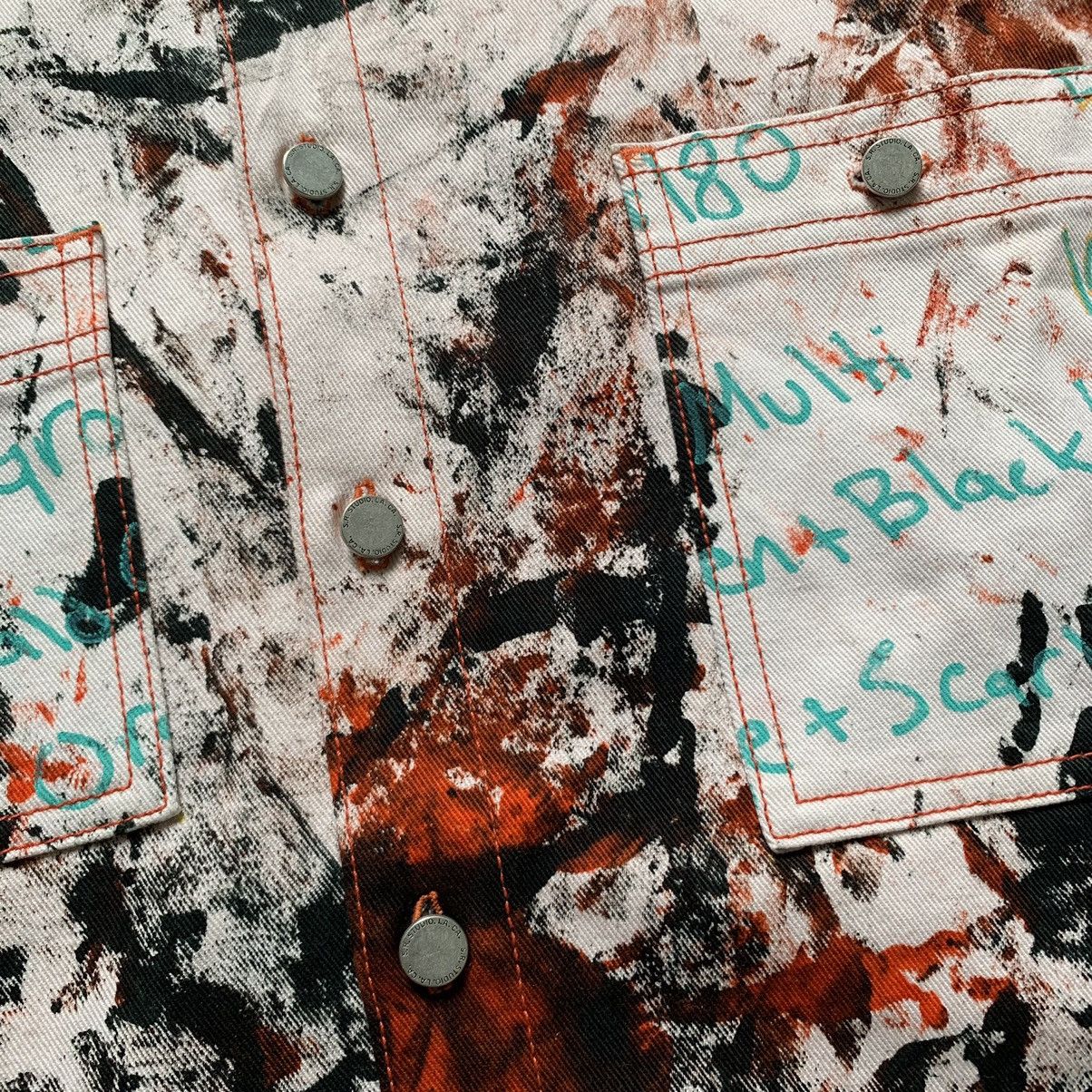 Sterling Ruby S. R. Studios LA CA SS2019 Paint Splatter Soto Shirt Size US M / EU 48-50 / 2 - 4 Thumbnail